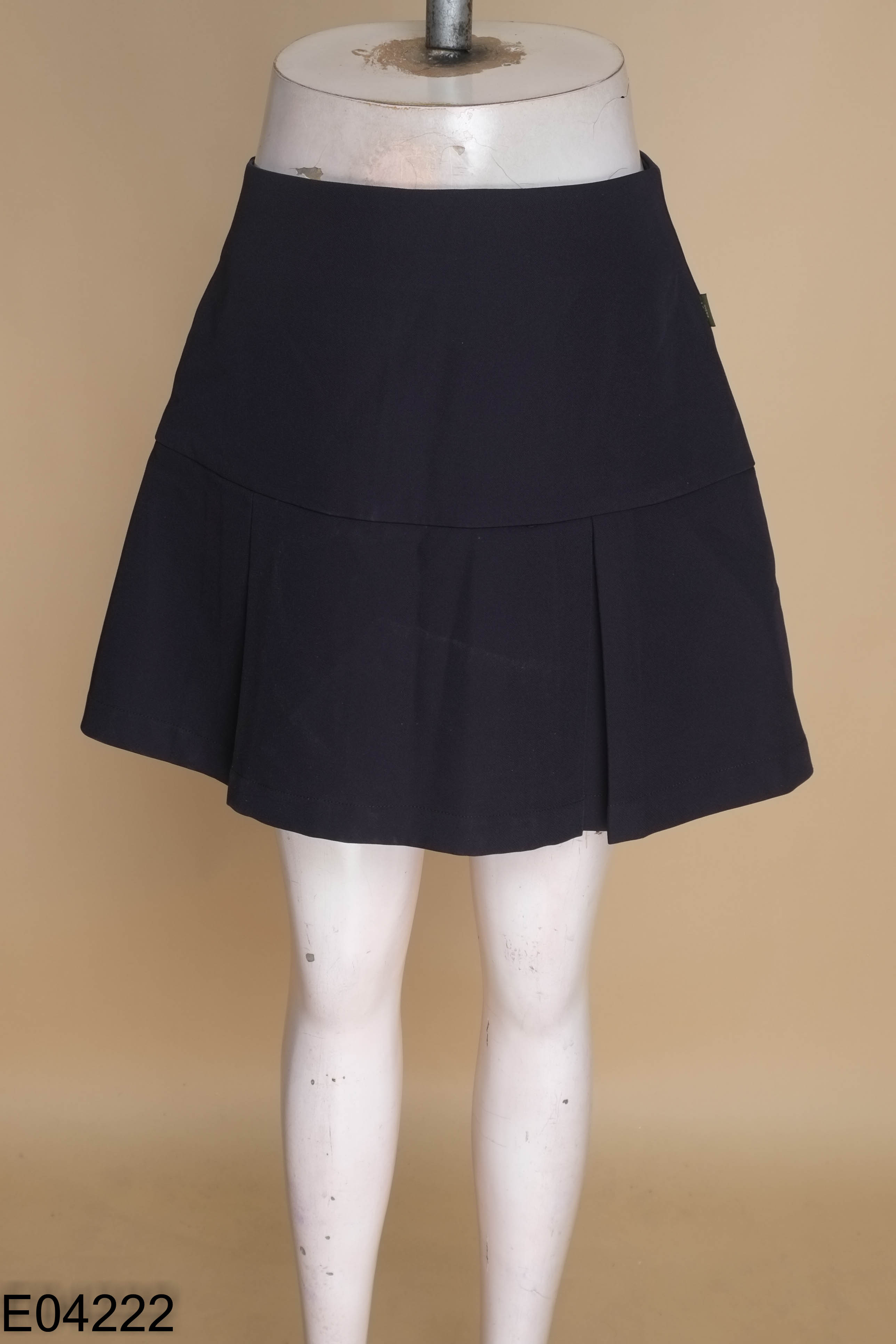 Chân váy DAISY xanh than xếp ly