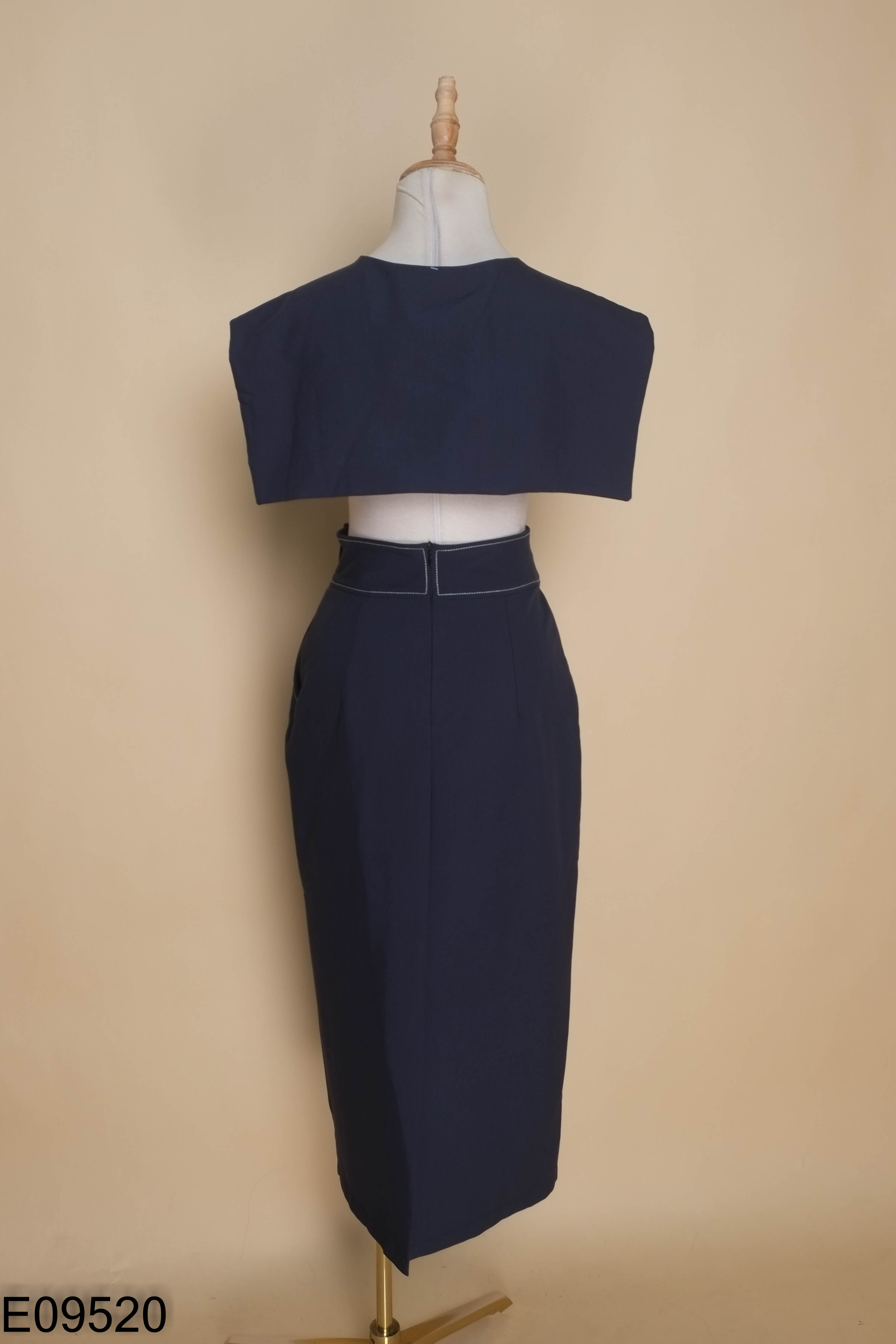 SET chân váy ANIIN CLOTHING xanh kèm vạt thủy thủ