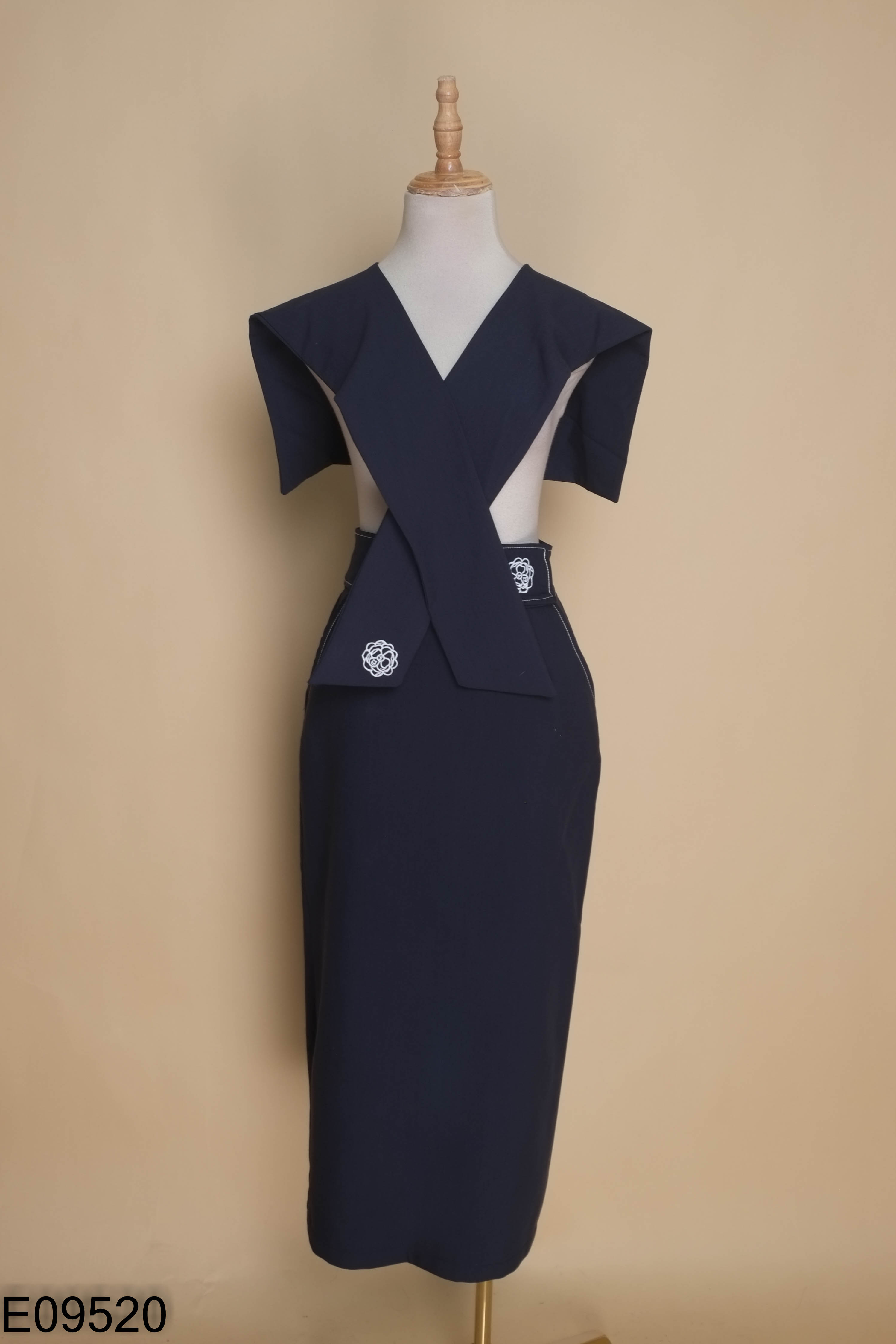 SET chân váy ANIIN CLOTHING xanh kèm vạt thủy thủ