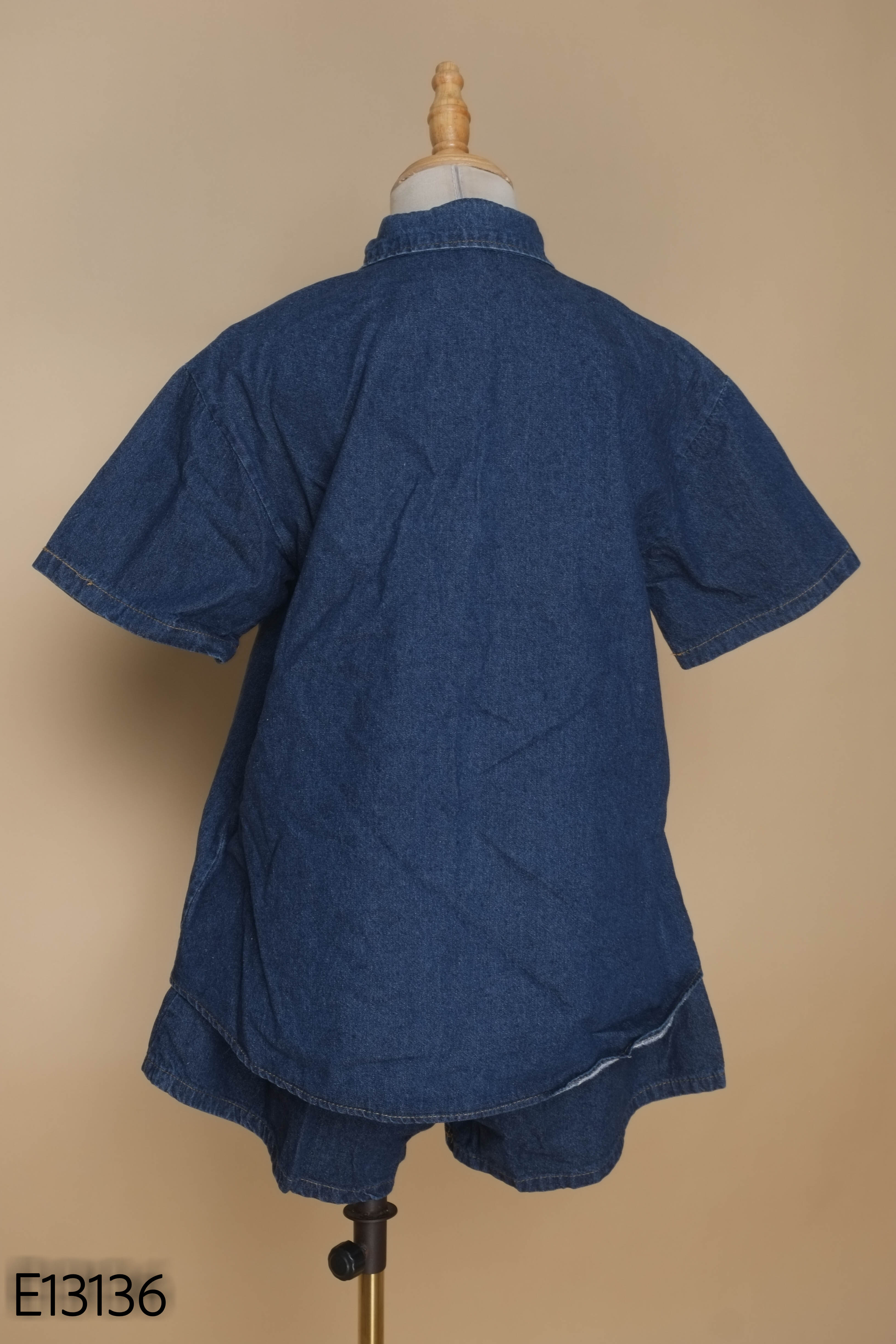 SET Áo jeans xanh + Quần short jeans xanh