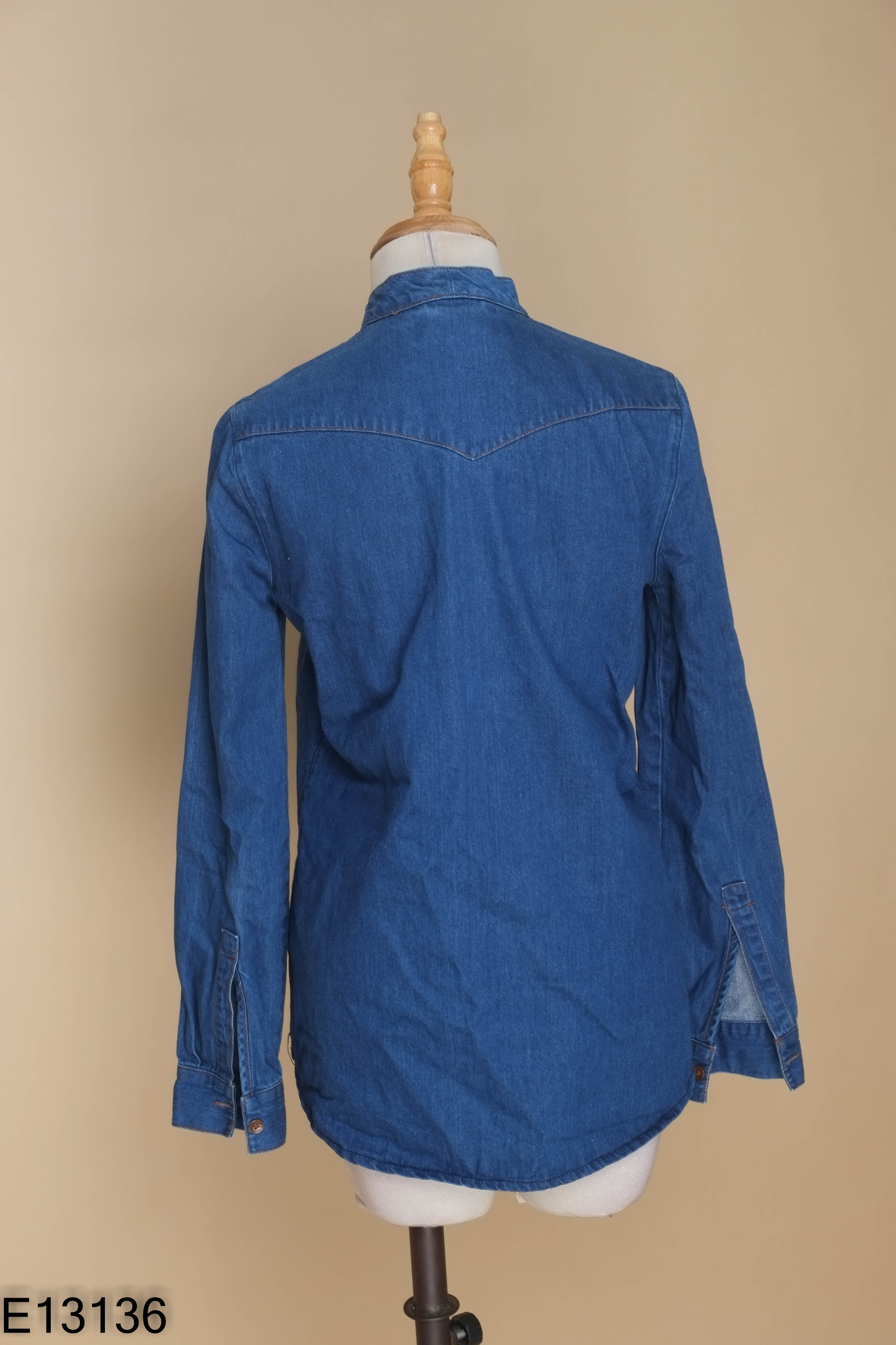 Áo sơ mi ZARA jeans xanh kèm dây