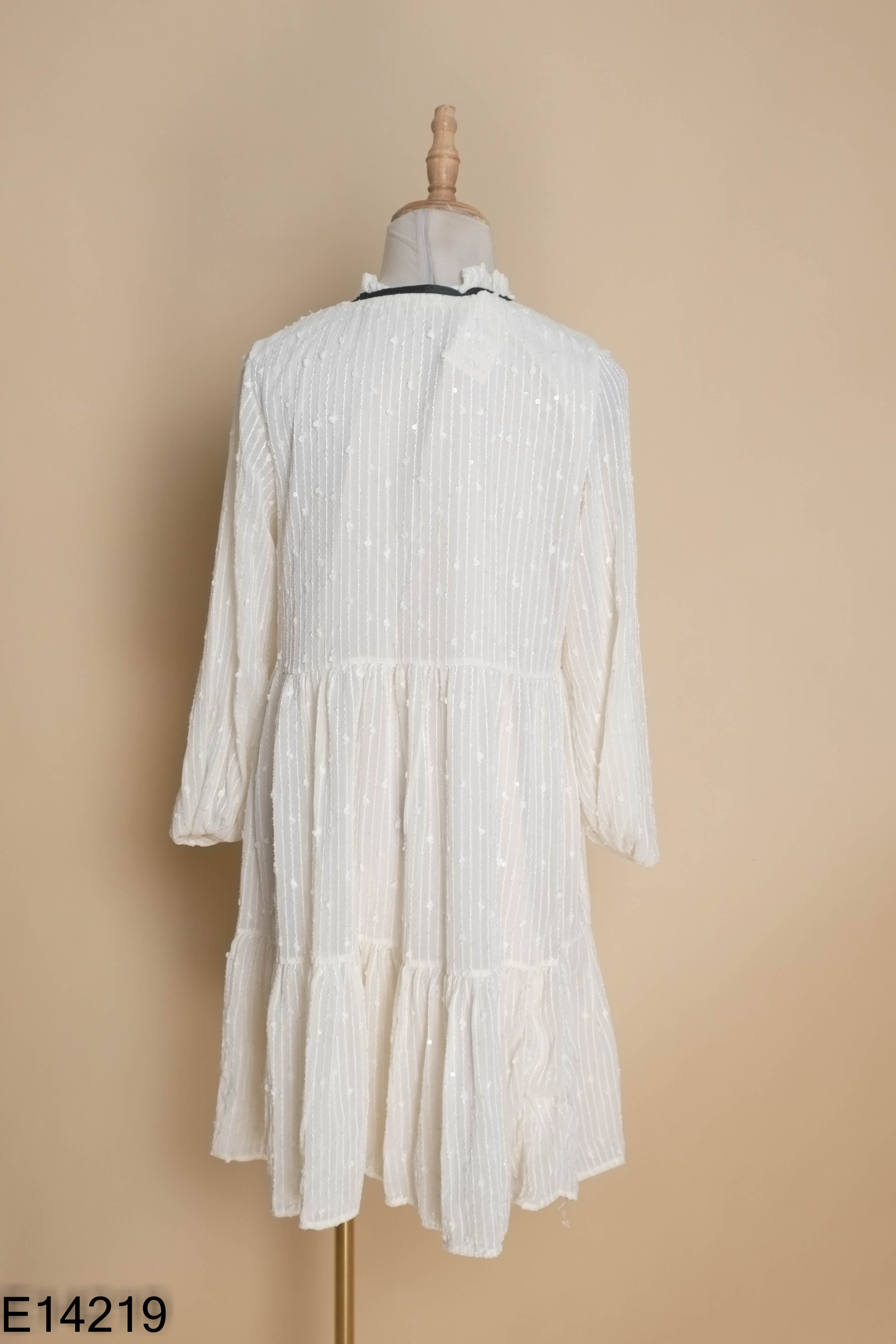 Váy babydoll be phối kim tuyến