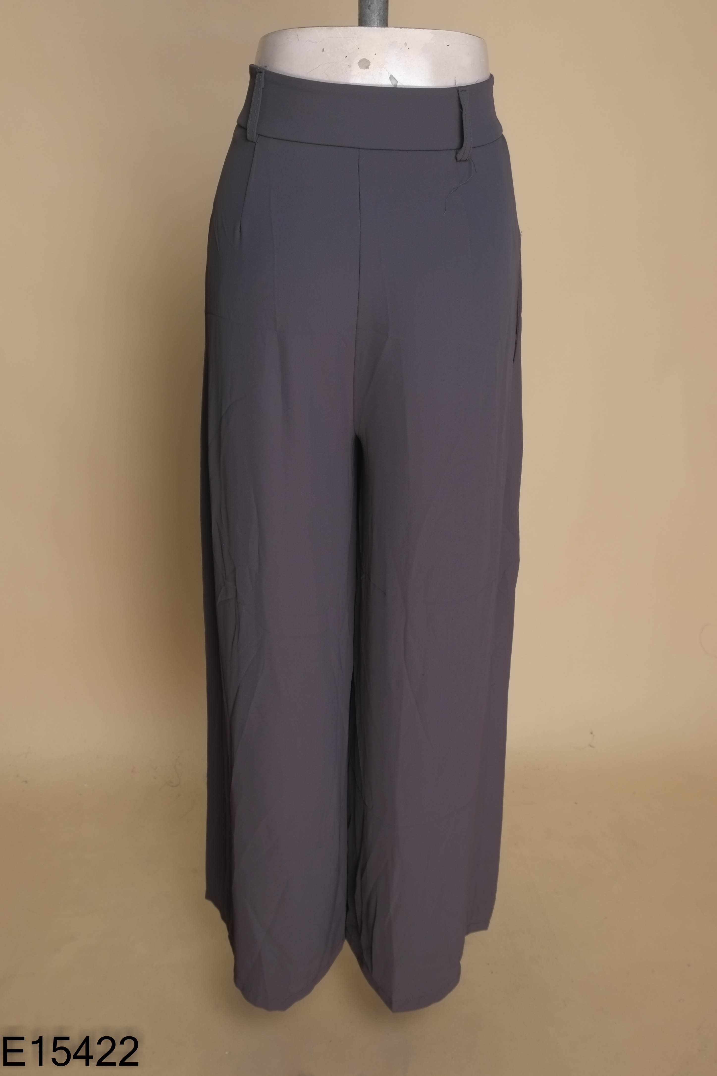 Quần culottes vải xám đậm