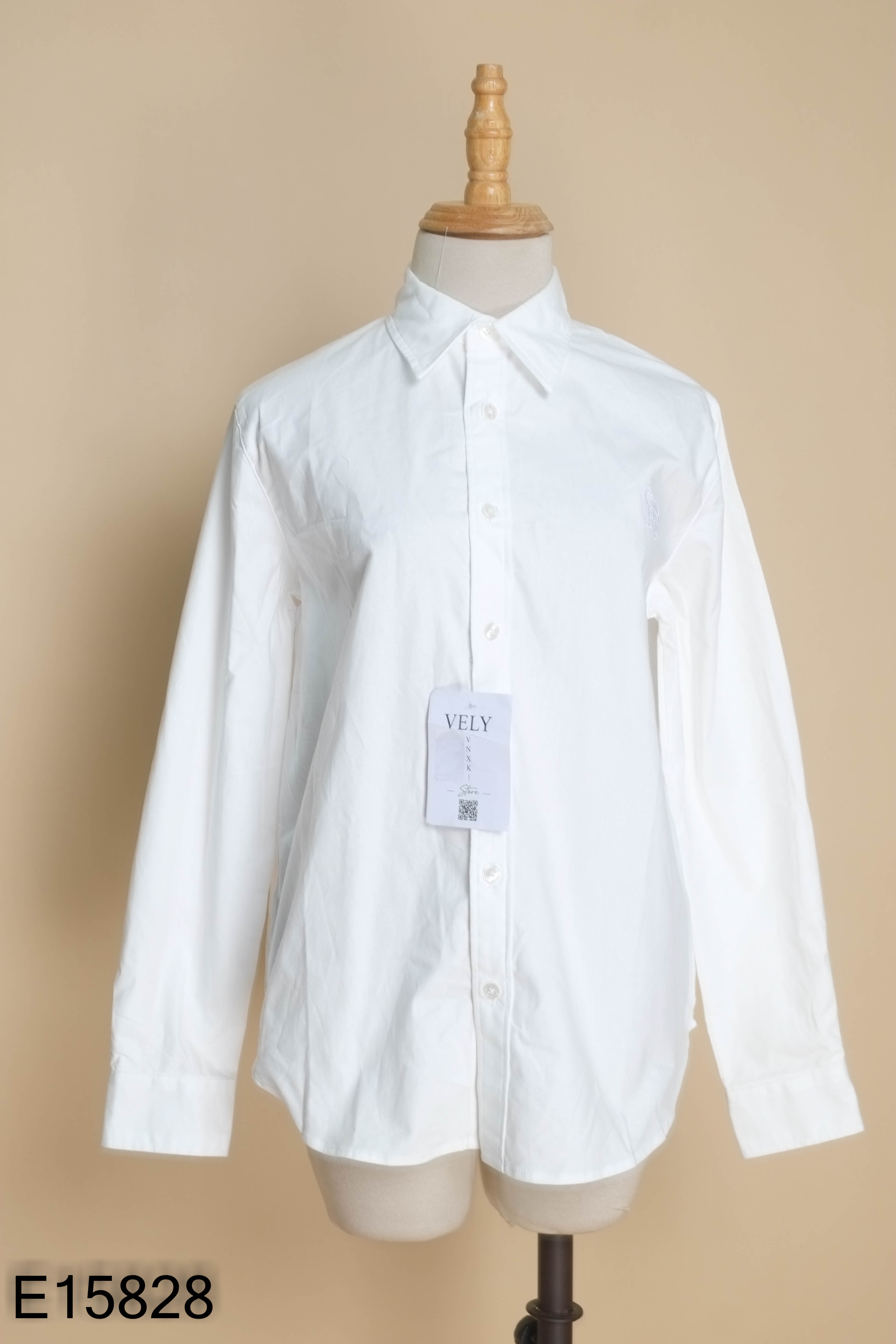 NEWTAG Áo GENERAL IDEA sơ mi trắng