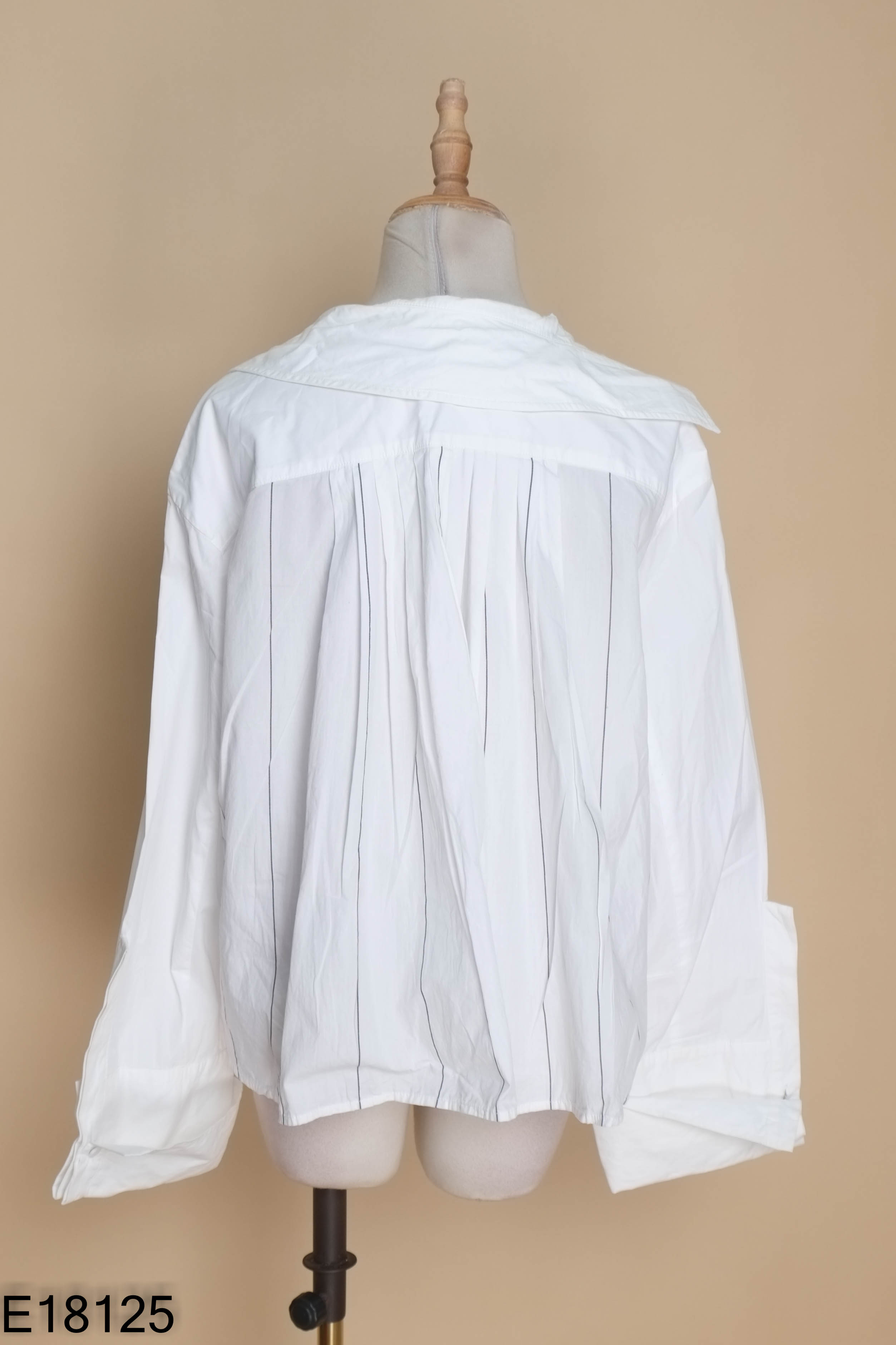Áo sơ mi trắng ATELIER sọc đen