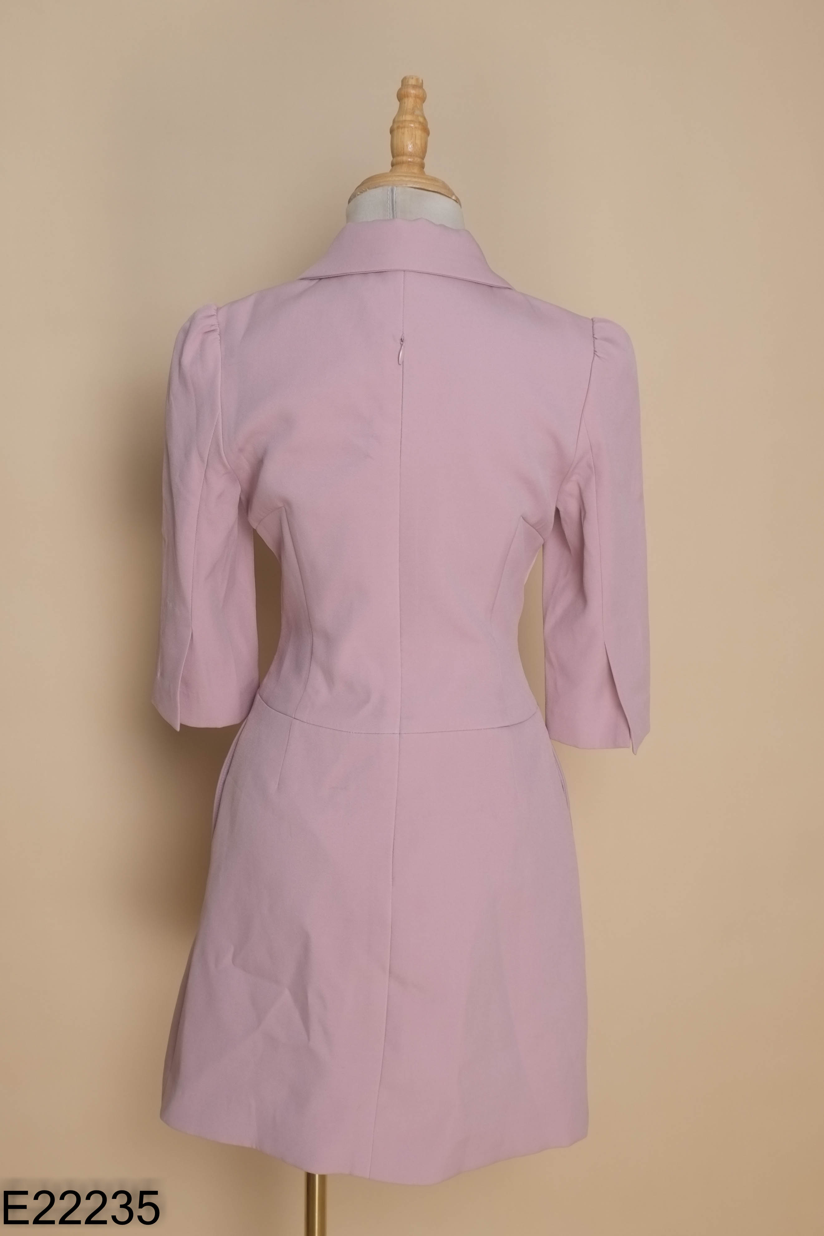Váy vest hồng ELISE phối khuy