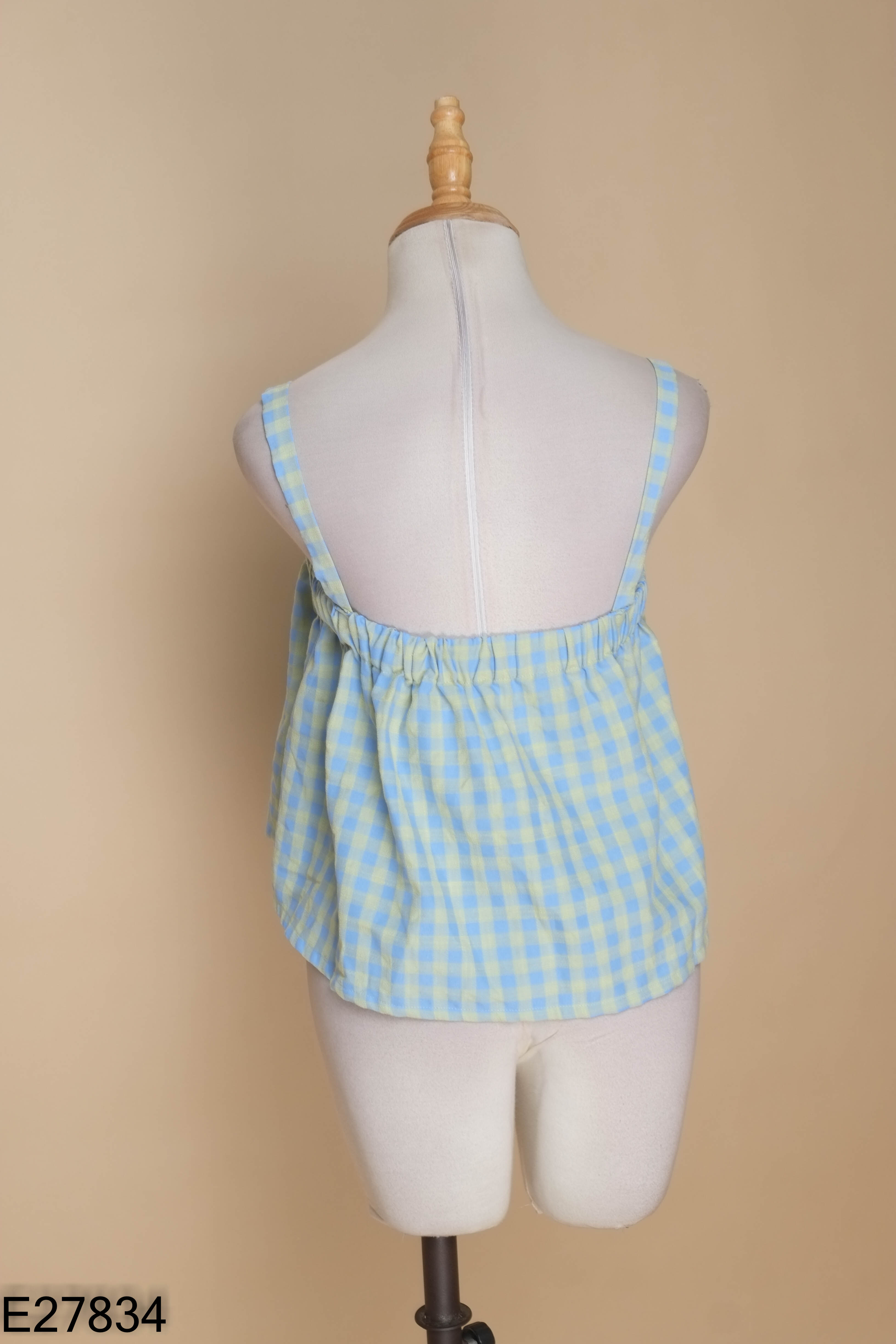 Áo hai dây FABRIC HOLIC xanh caro