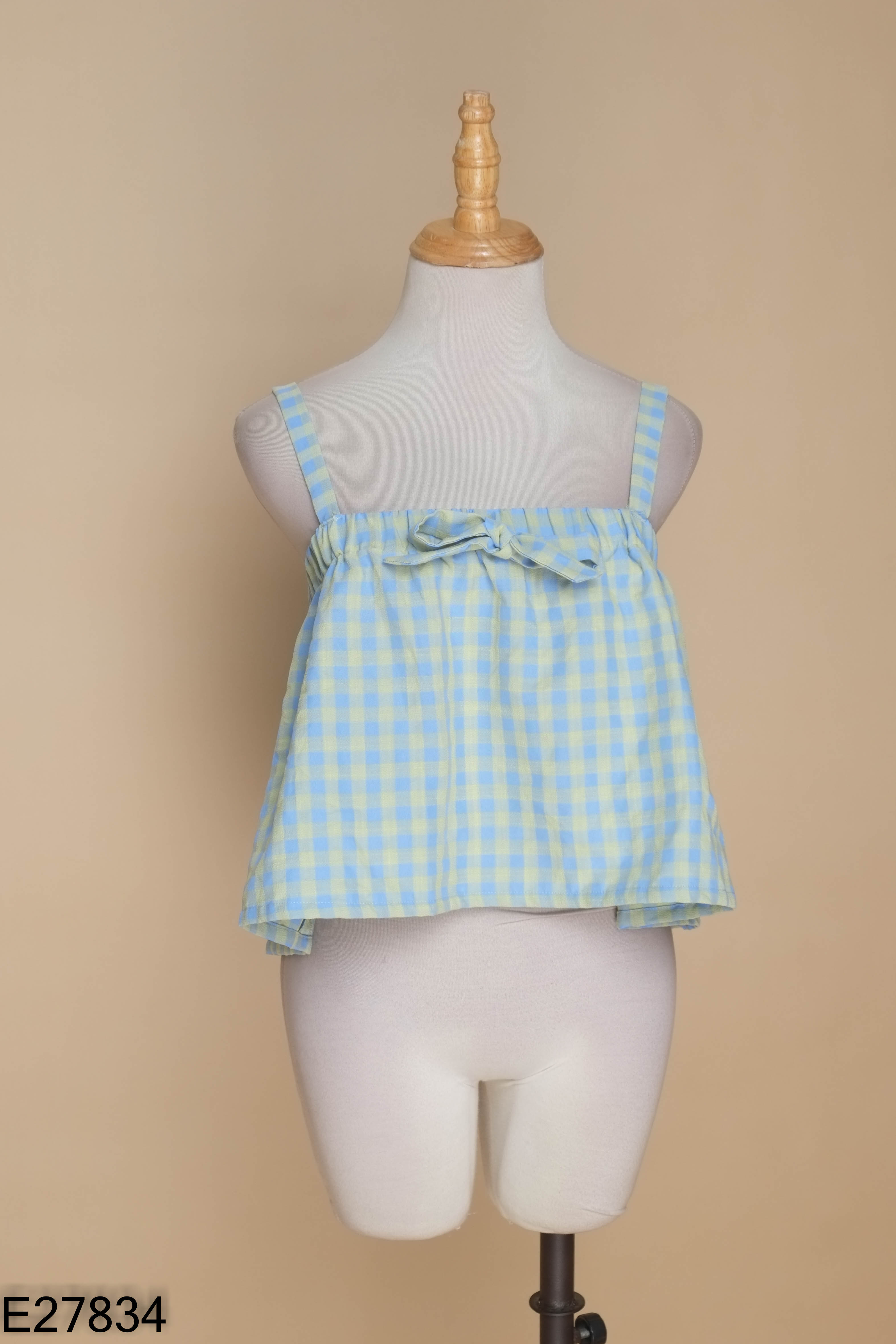 Áo hai dây FABRIC HOLIC xanh caro