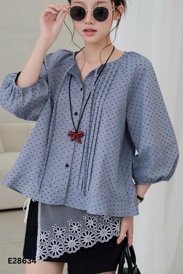 Áo ghi chấm bi ODS tay lửng