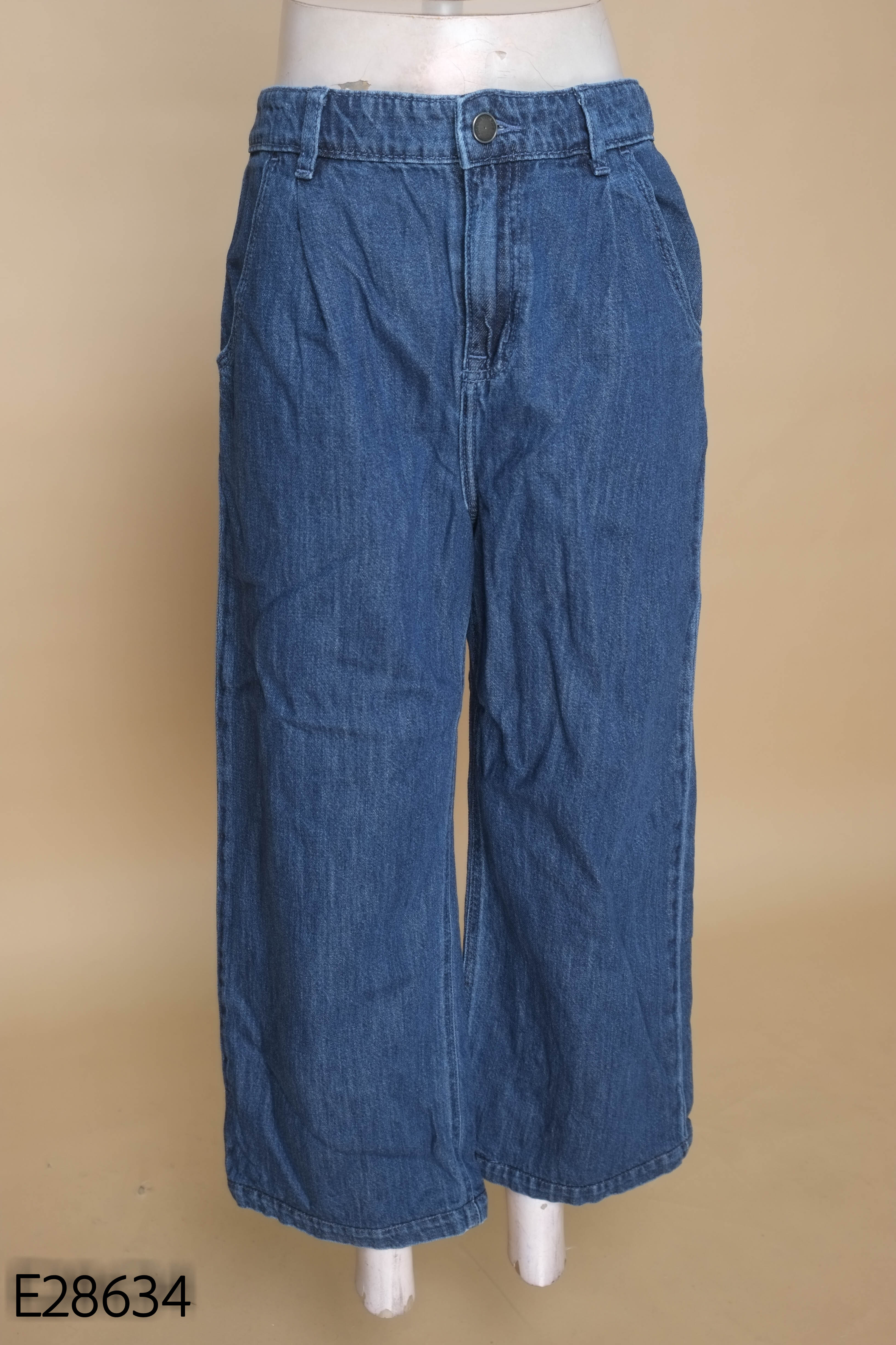 Quần jeans xanh cạp chun YODY