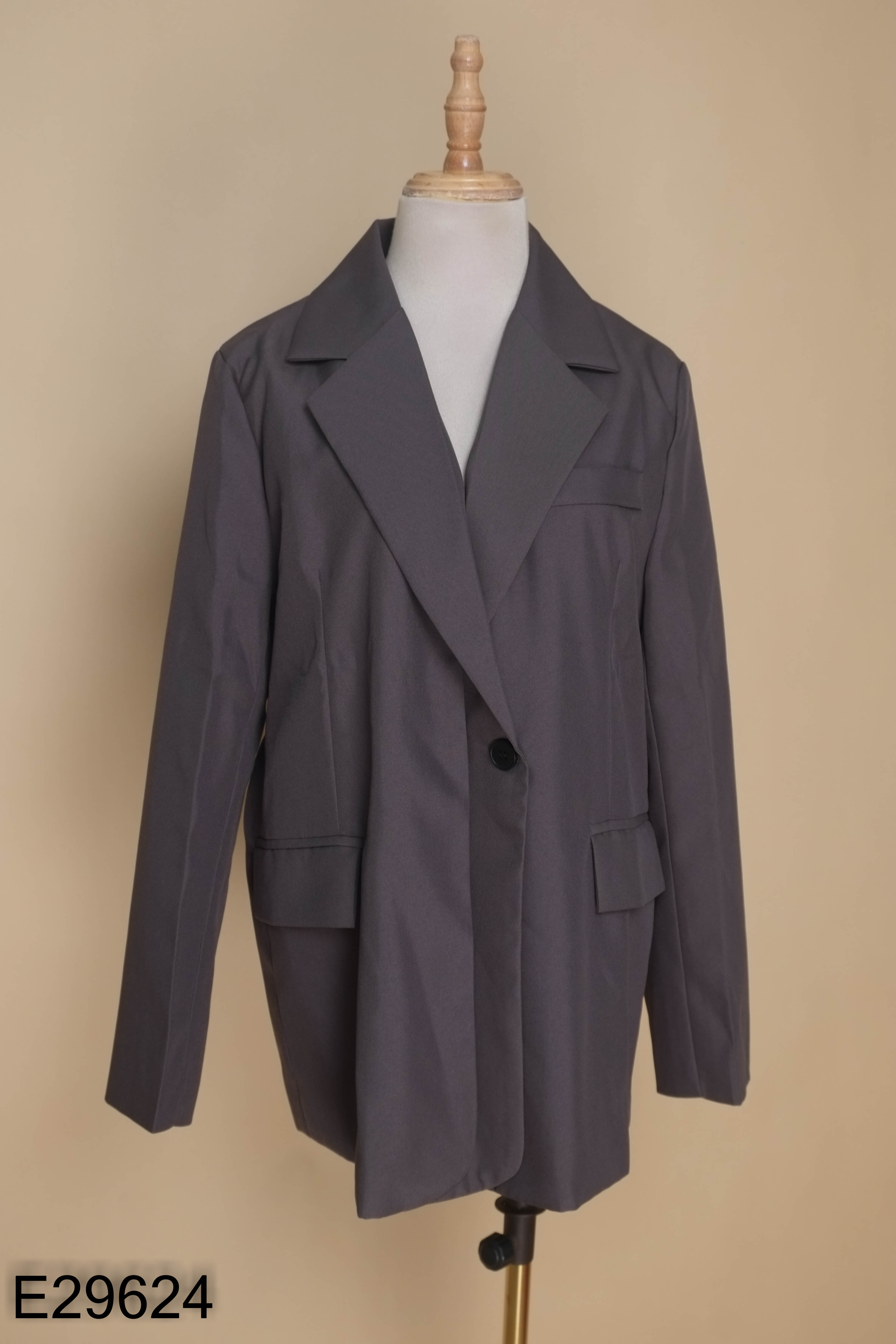 Áo khoác vest xám đậm