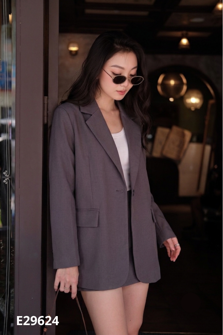 Áo khoác vest xám đậm