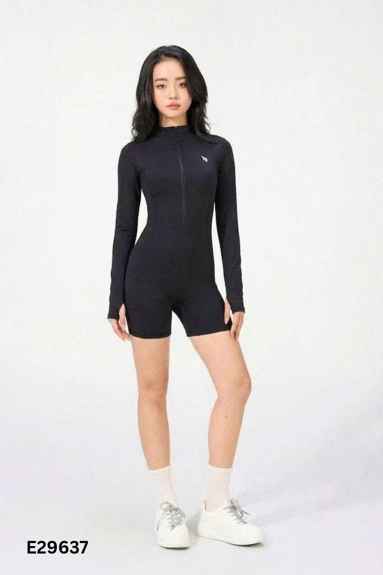 Jumpsuit đen trơn