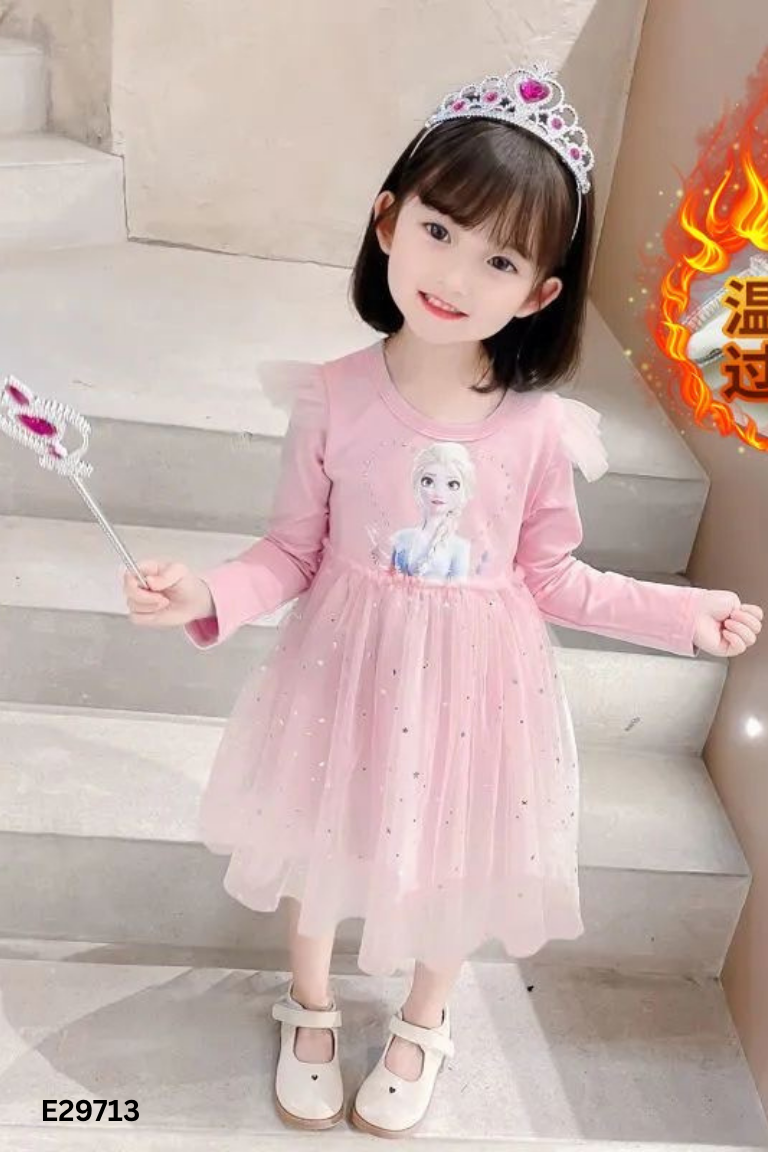 Váy hồng công chúa KIDS