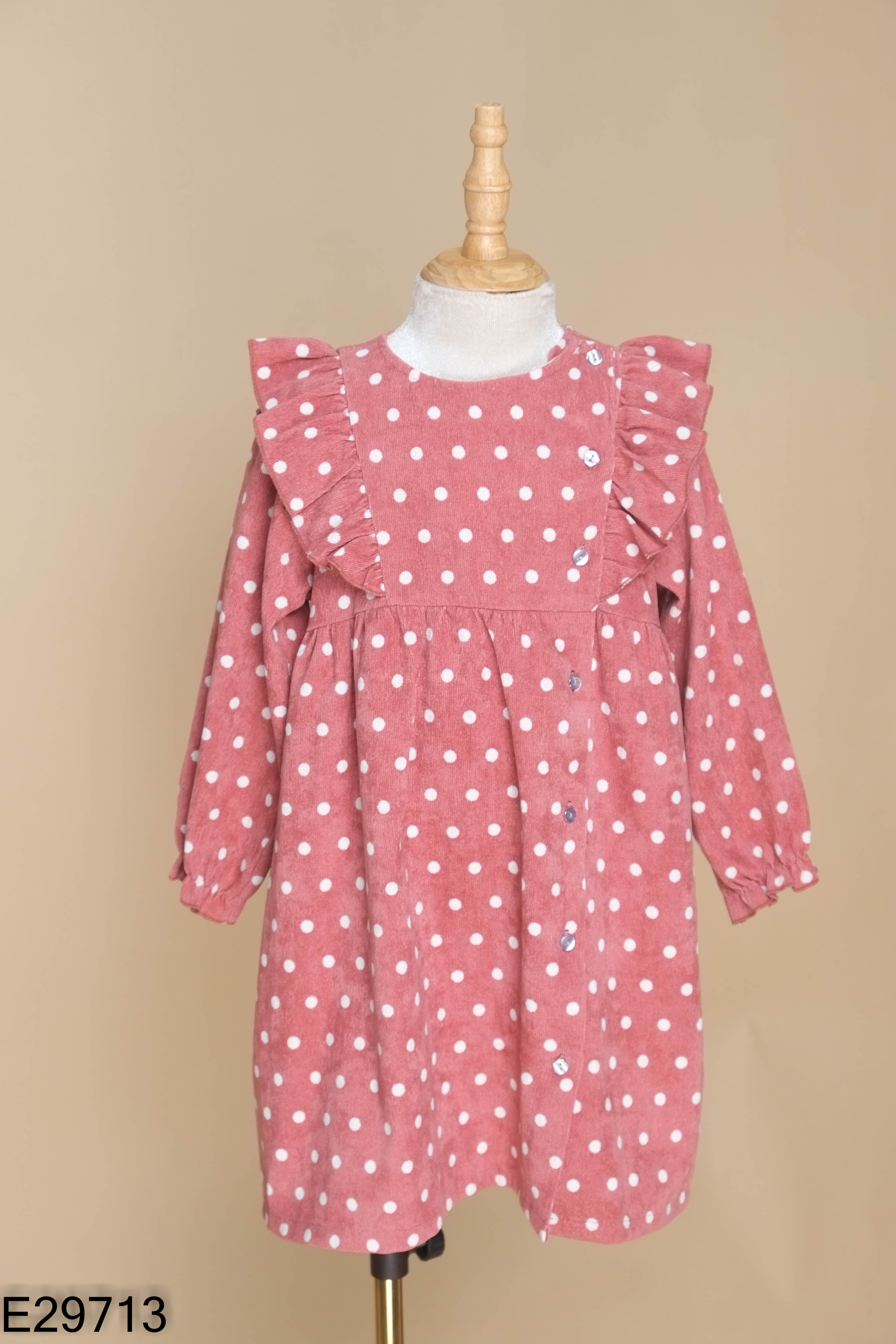 Váy hồng chấm bi ZARA KIDS