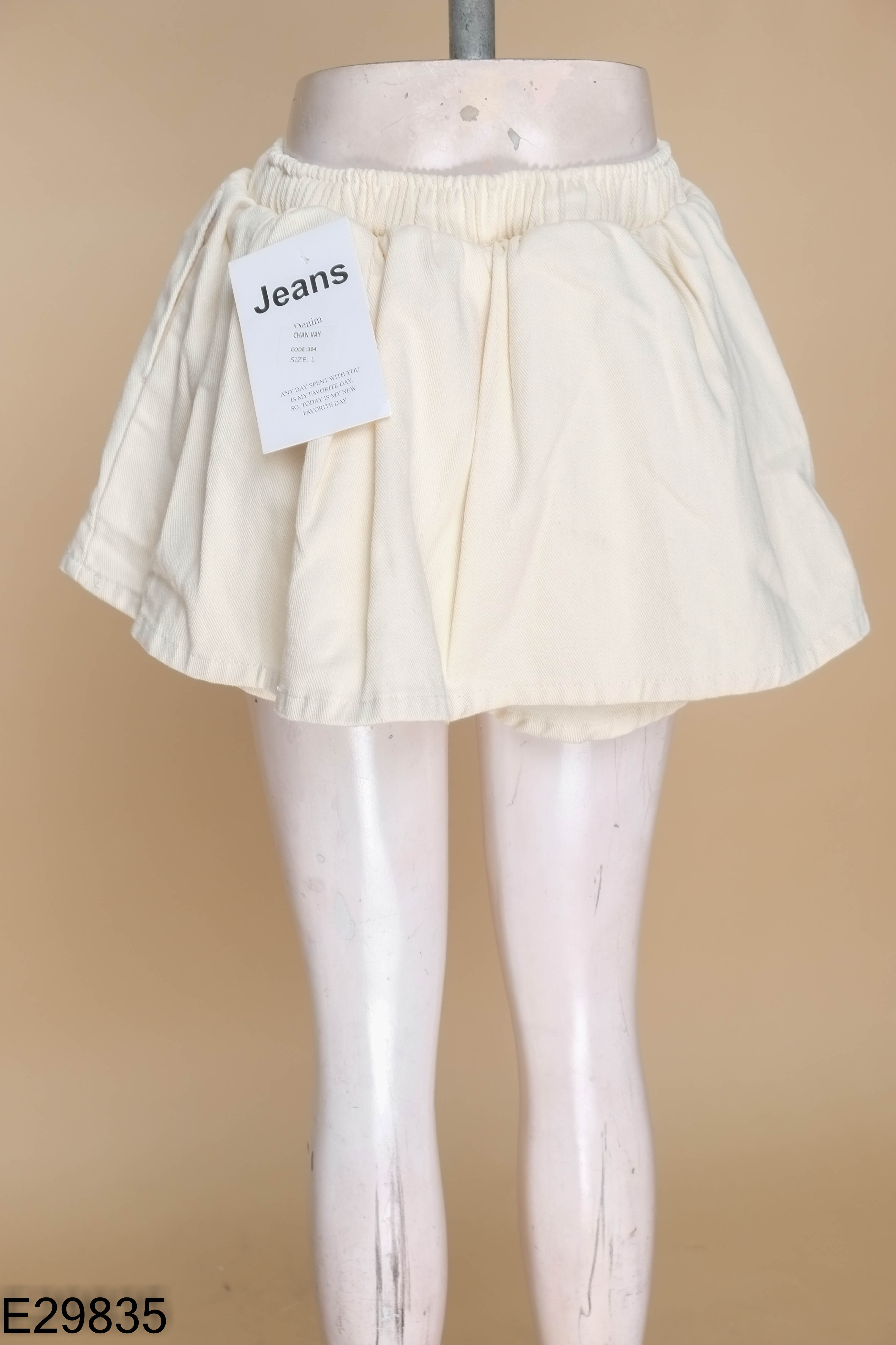 NEWTAG Chân váy jeans be