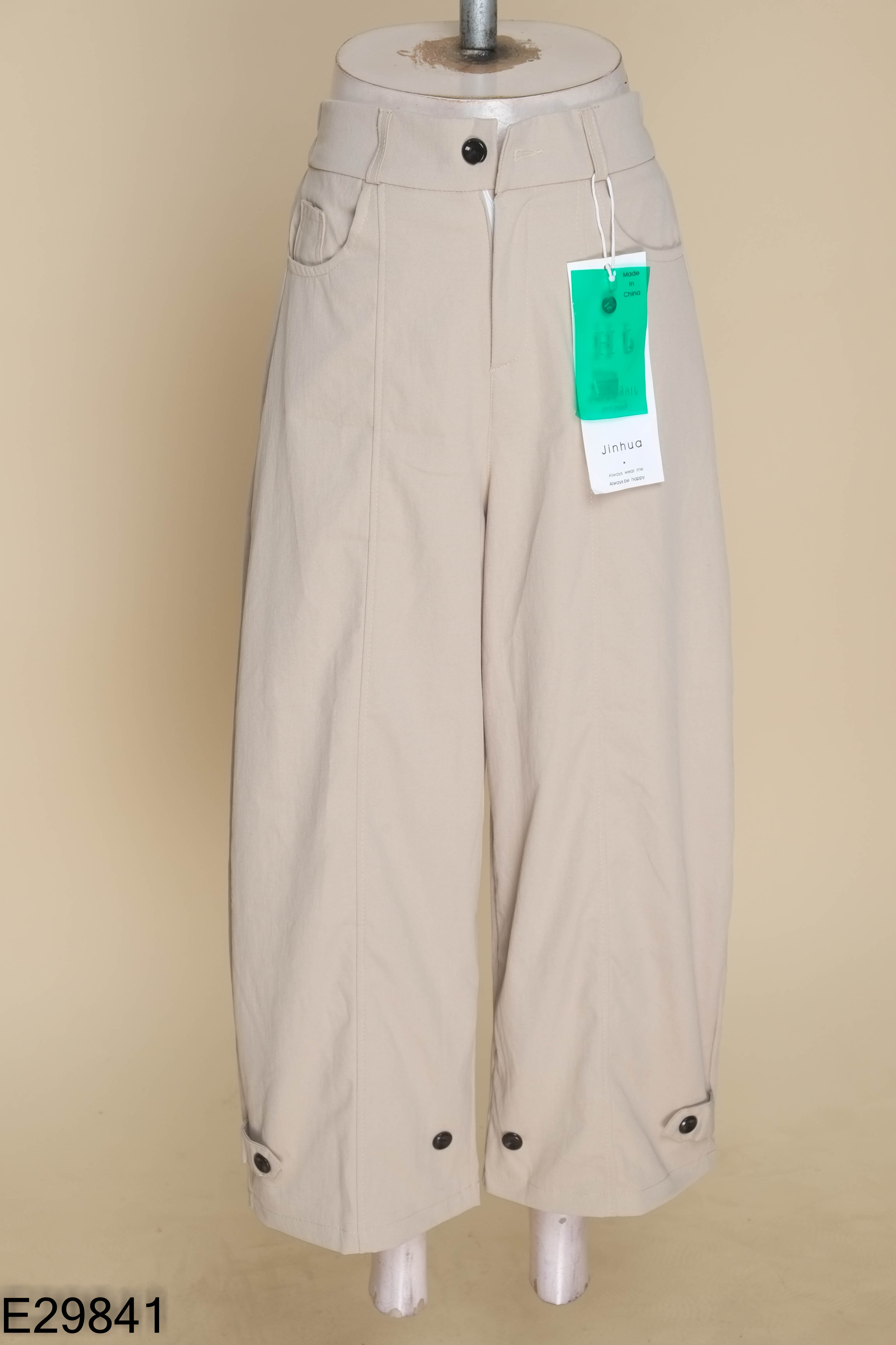 NEWTAG quần kaki be trơn