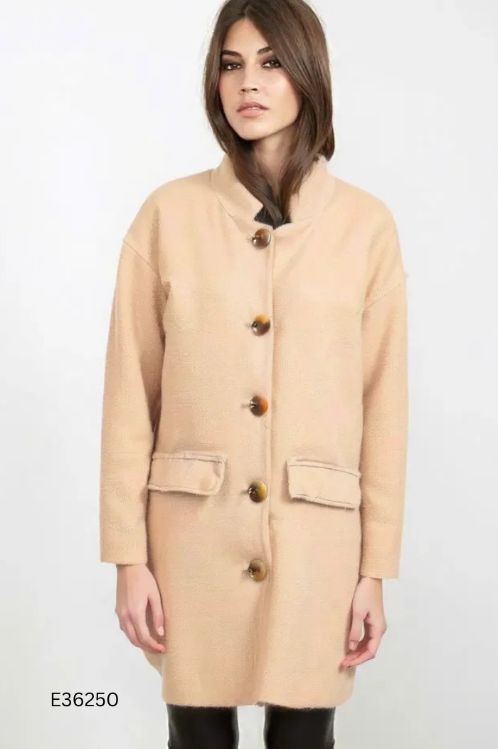 Áo khoác dạ FOREVER 21 be dài