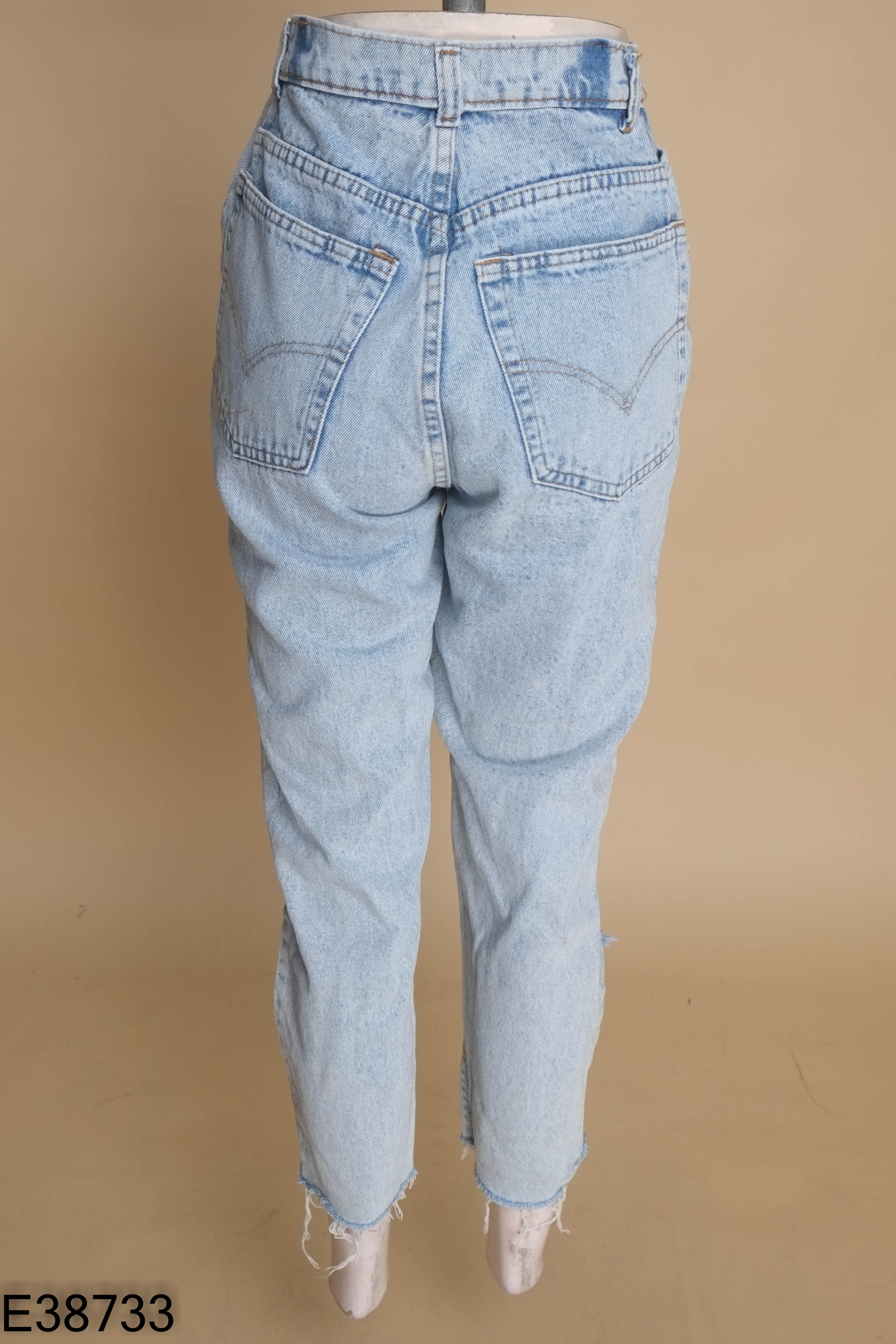 Quần jeans xanh bạc rách VAN ANH SCARLET