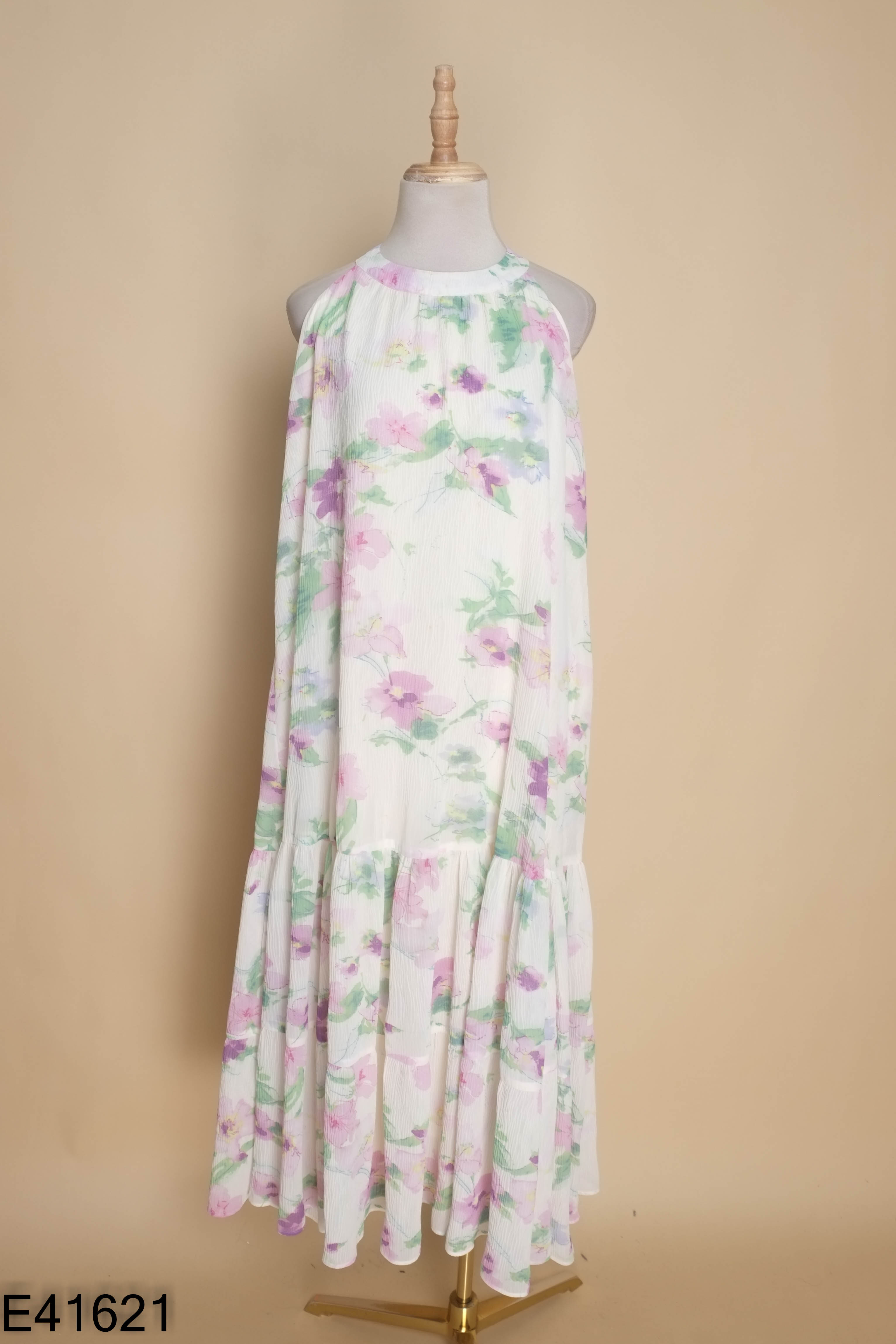 Váy LA PANSY be phối hoa cổ yếm