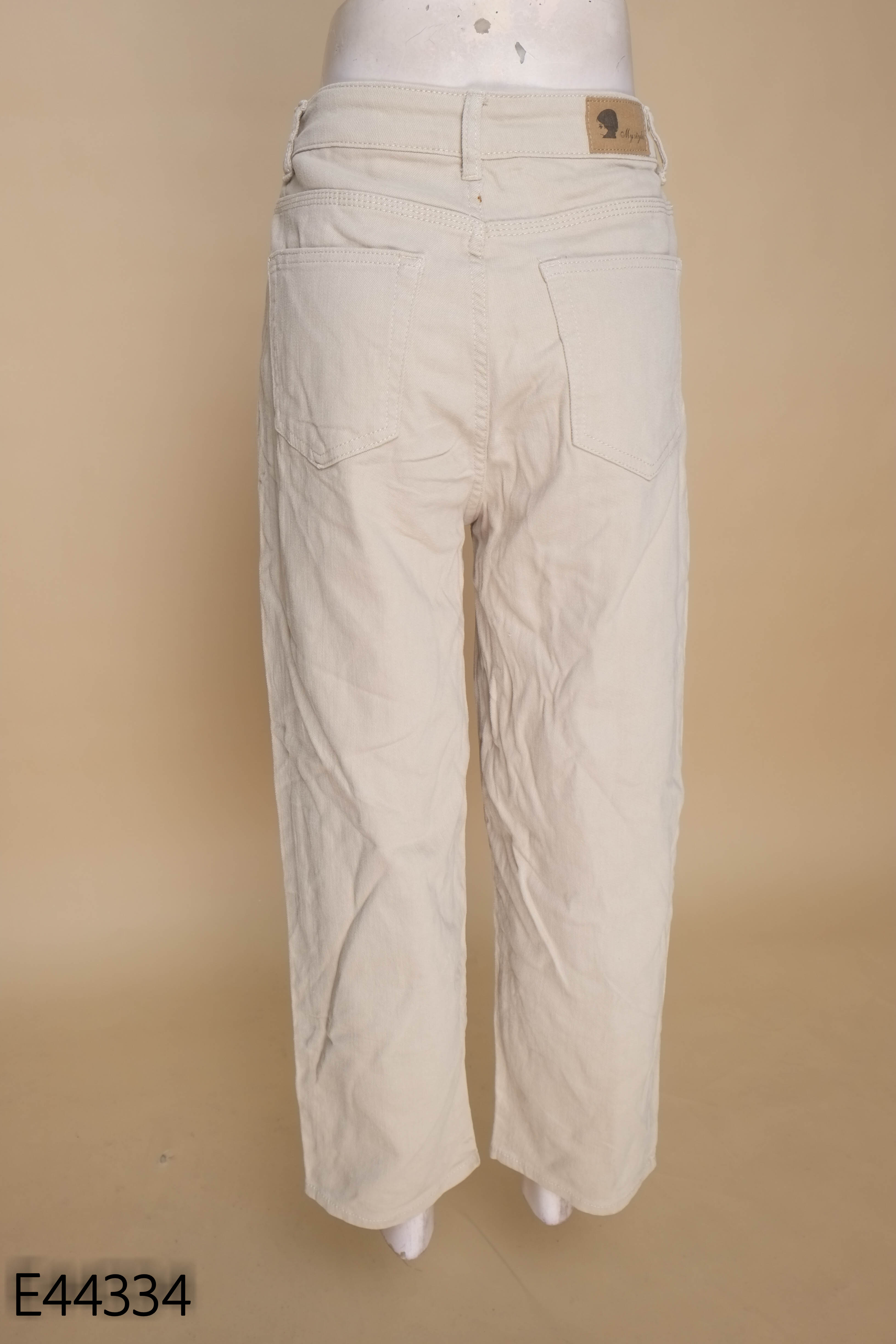 Quần baggy jeans be trơn
