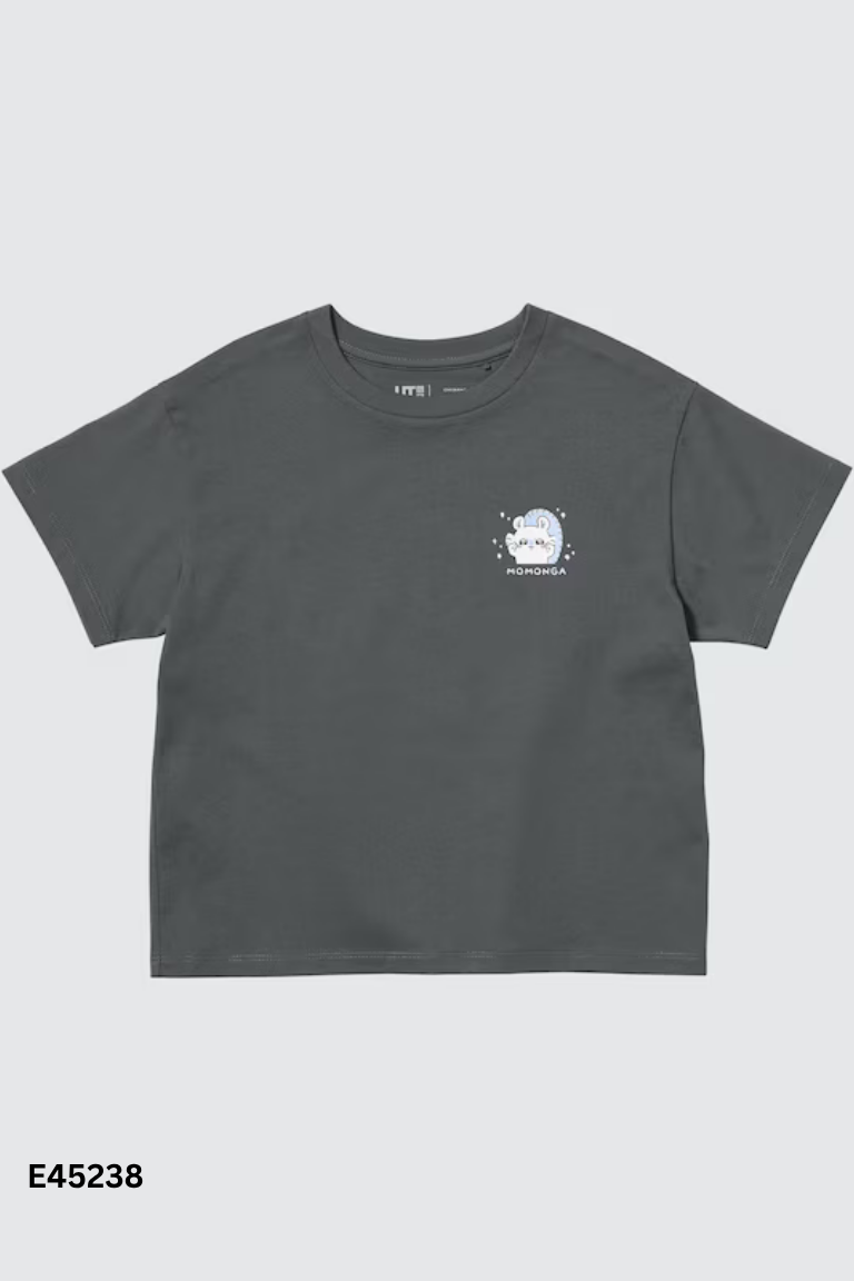 Áo thun xanh rêu UNIQLO in hình