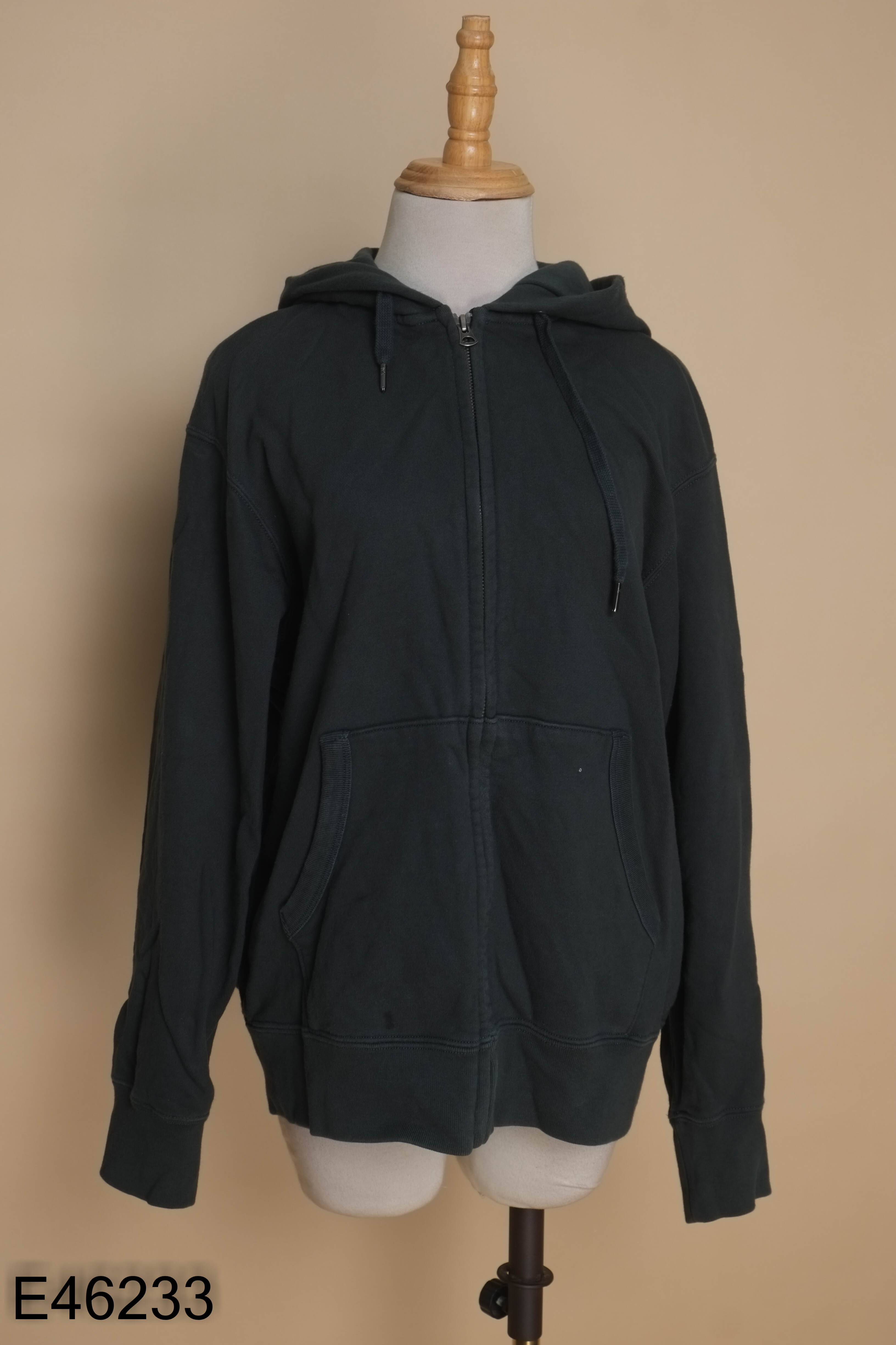 Áo hoddi zip UNIQLO xanh