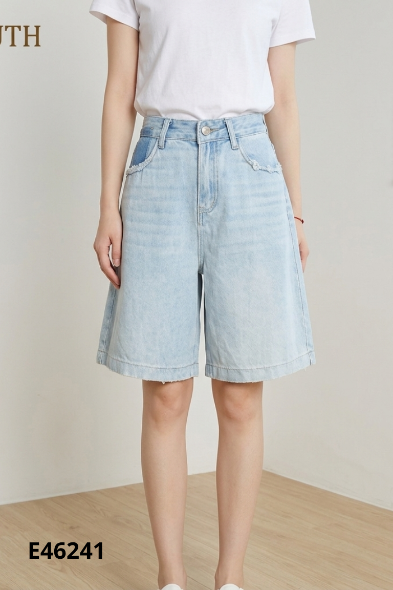 Quần jeans xanh ngố