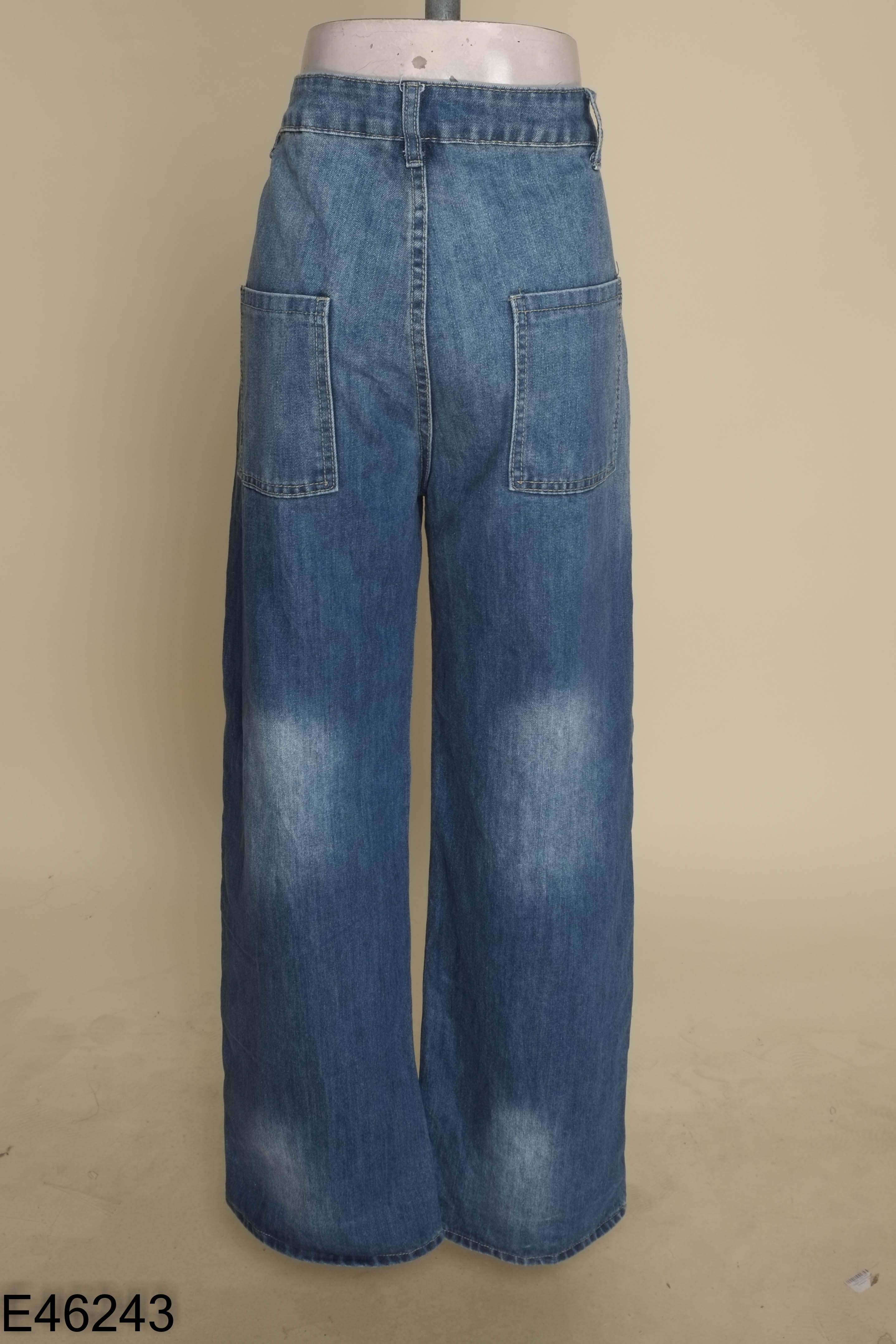 Quần jeans FIVEGENE xanh hình vẽ