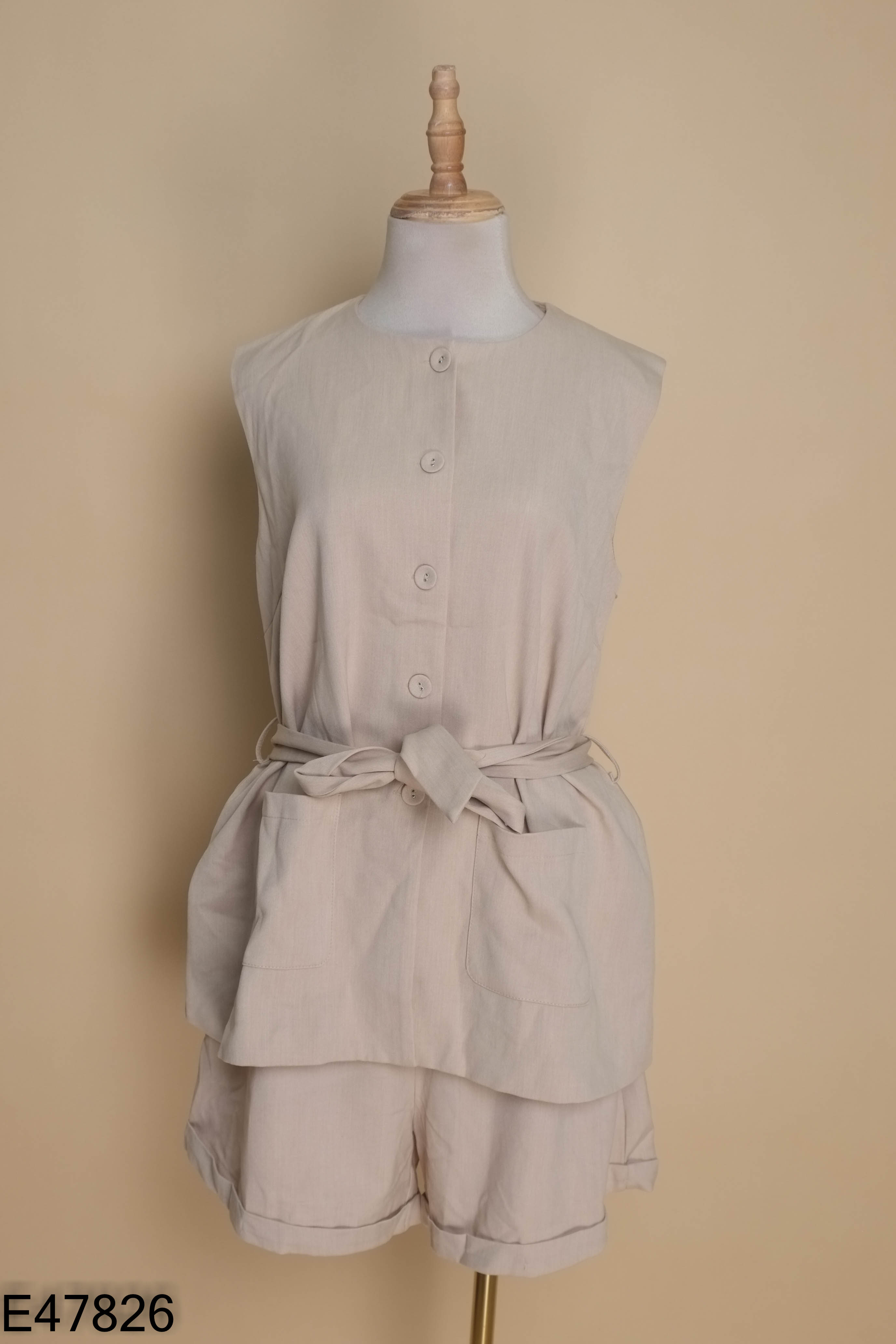 Set be áo sát nách + quần shorts