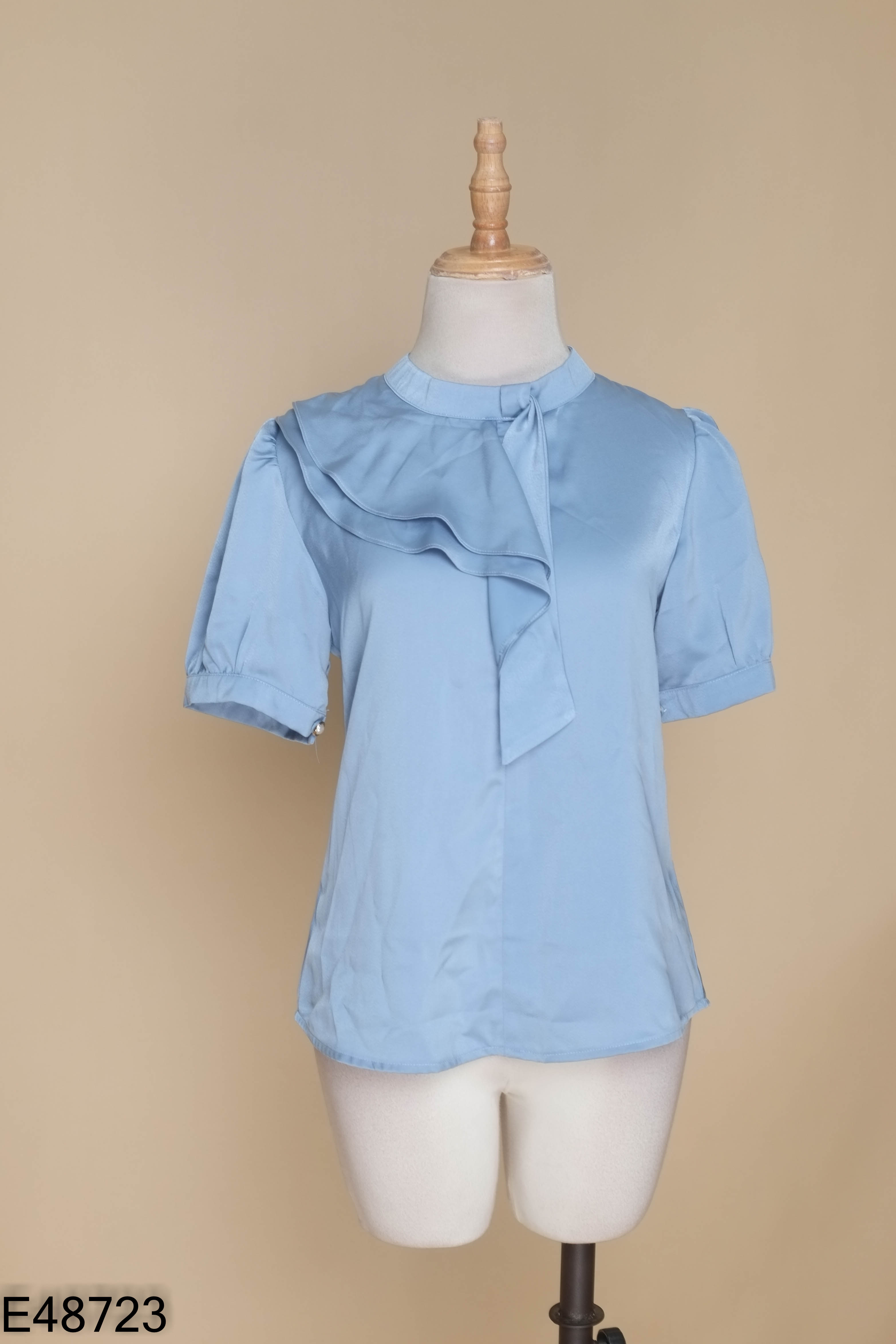 Áo COCO KEIRA lụa xanh