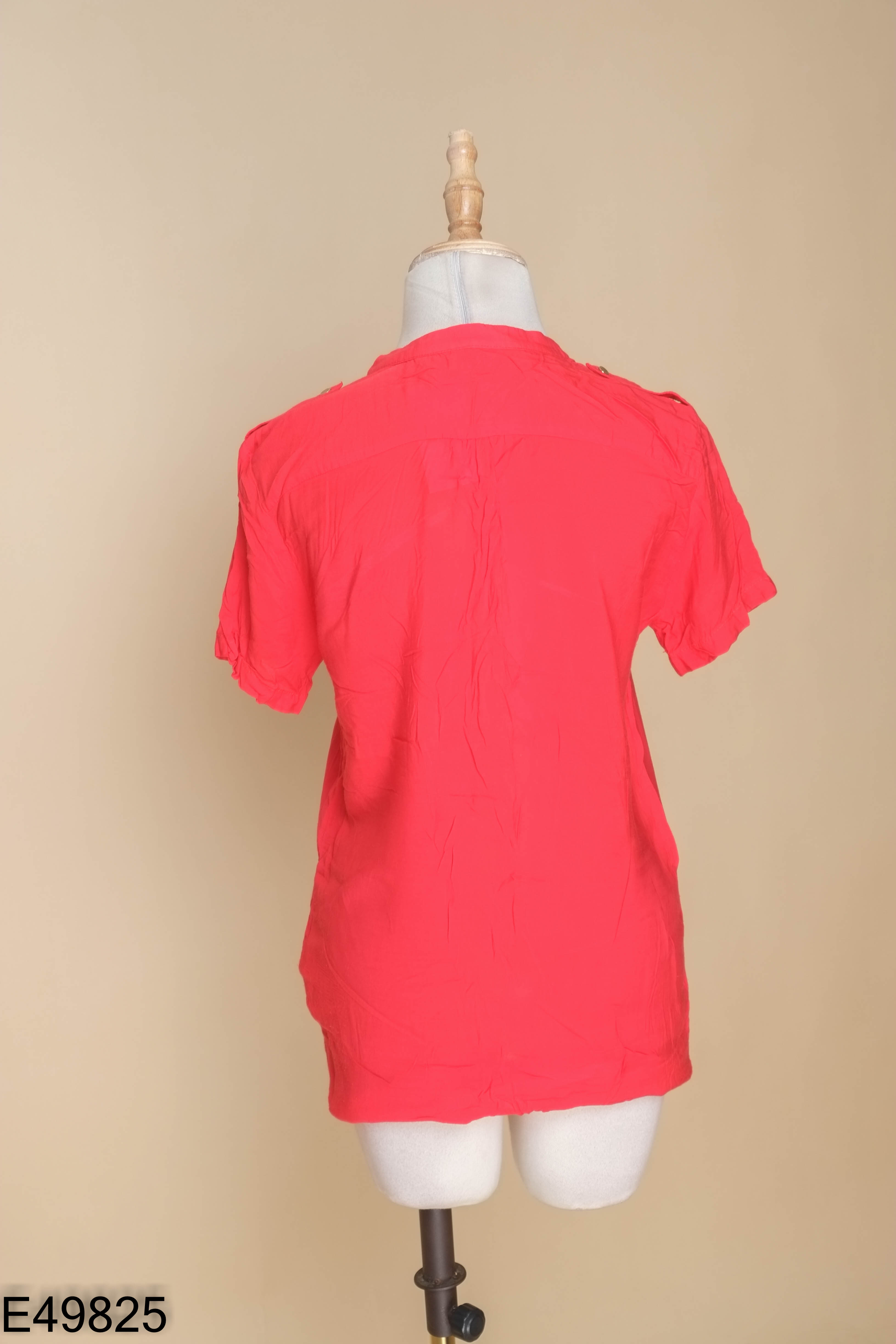 Áo kiểu đỏ cúc ZARA