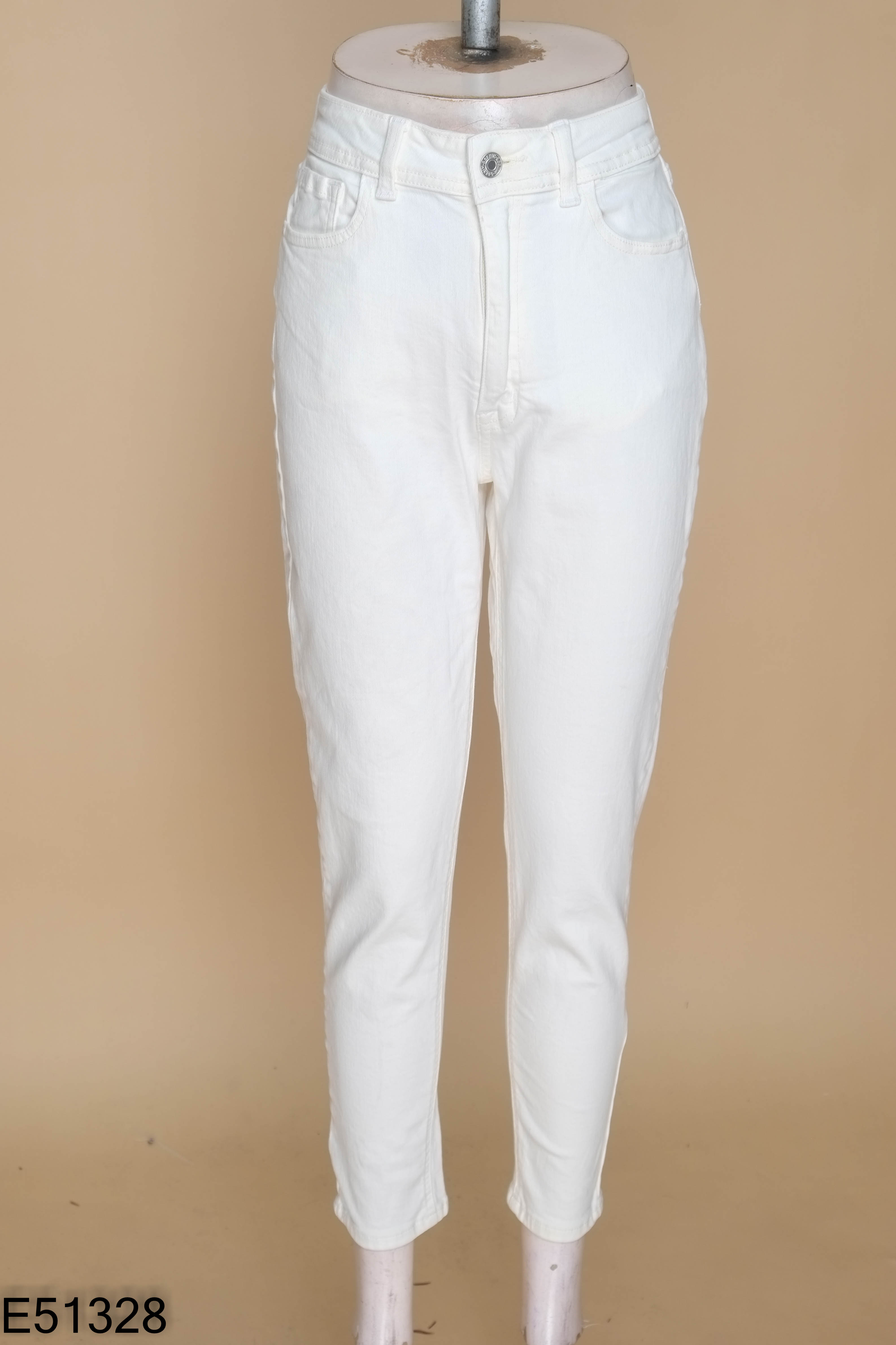 Quần jeans CT JEANS trắng trơn