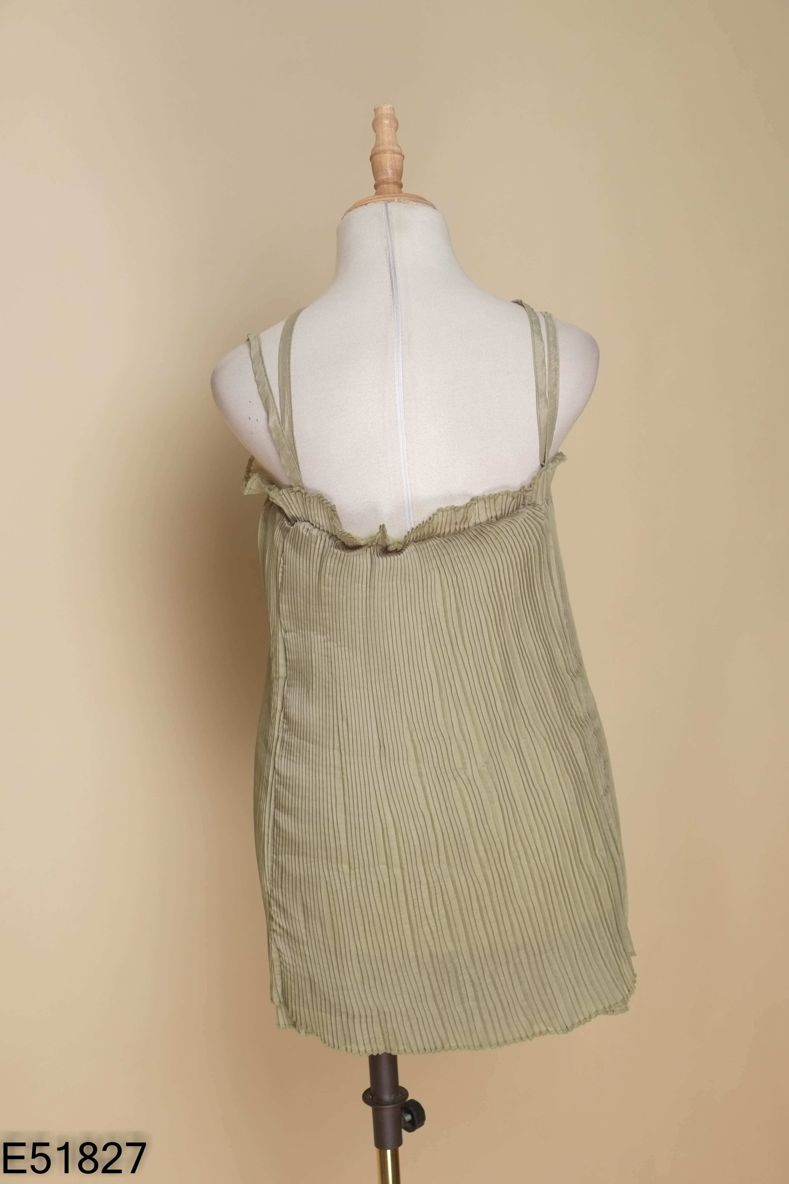 NEWTAG Set Áo xanh gấp ly + Quần short
