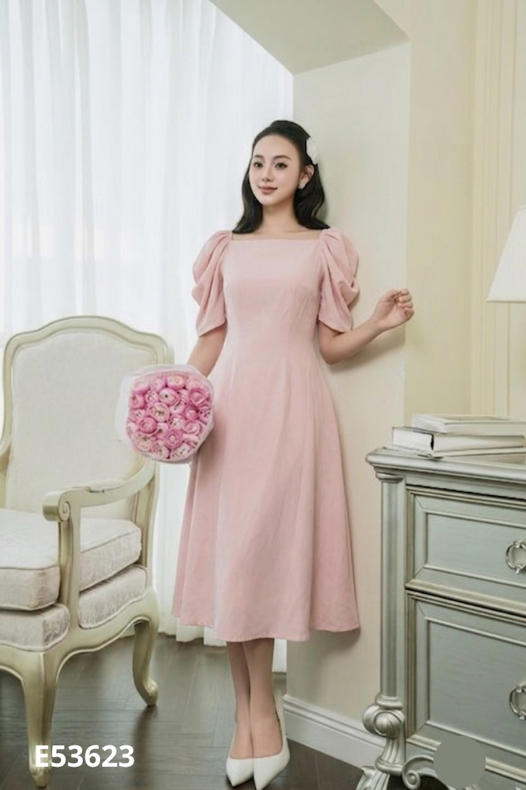 Váy AMBER be tay bồng
