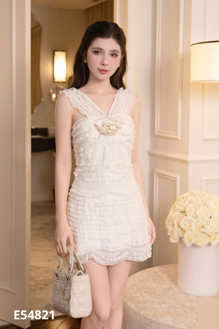 NEWTAG Váy be phối bèo lớp HAH