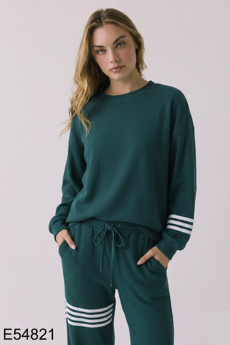 NEWTAG Set Áo xanh thu đông + Quần dài