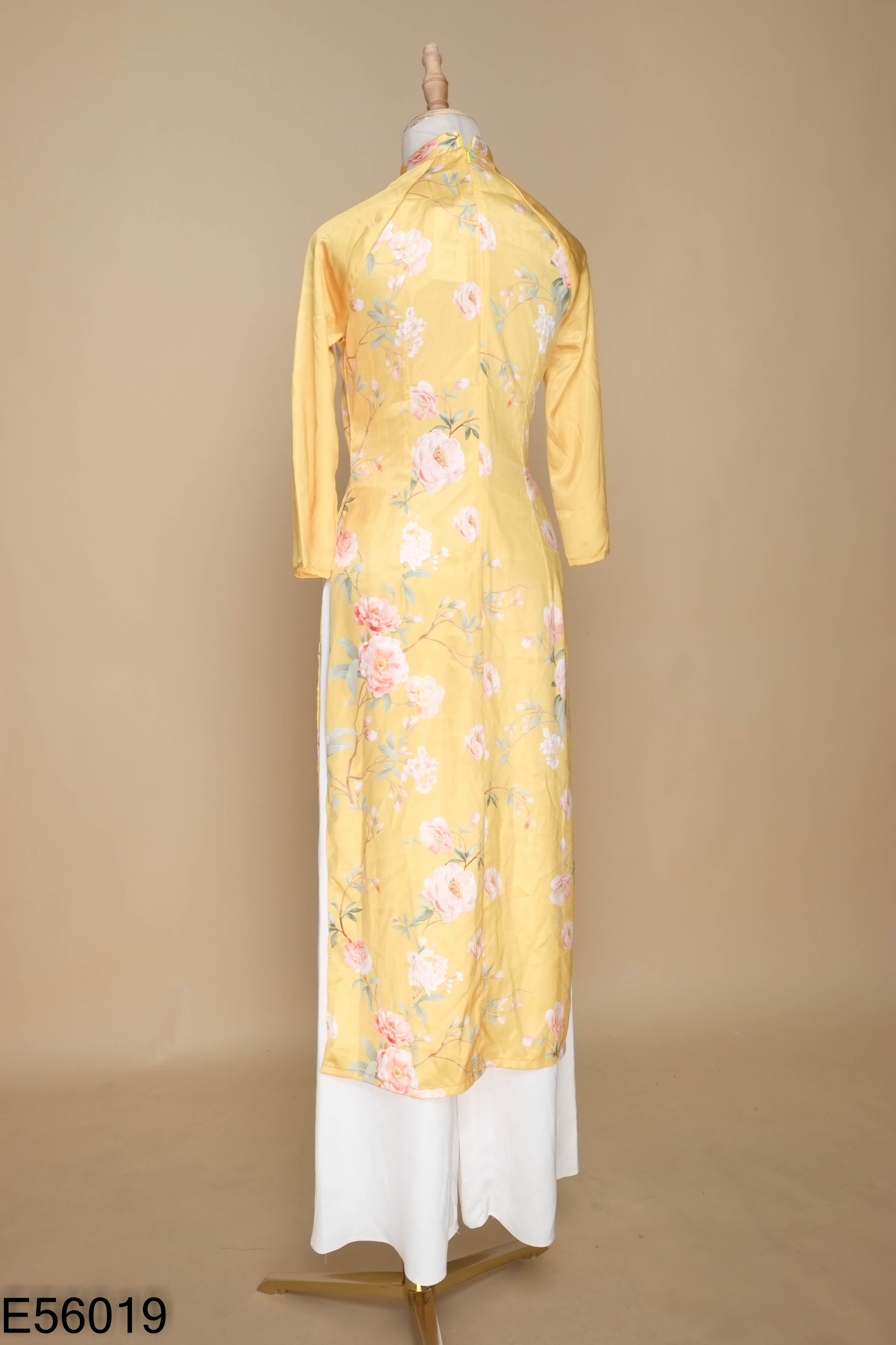 Set áo dài vàng lụa NORICK+quần