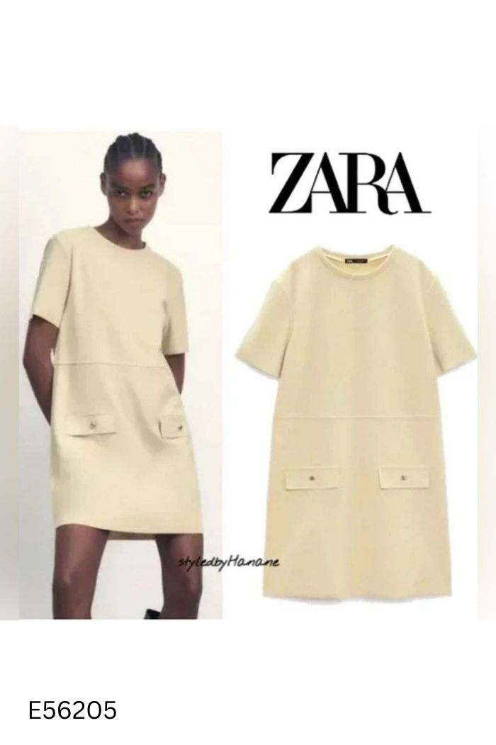 Váy ZARA xanh bơ