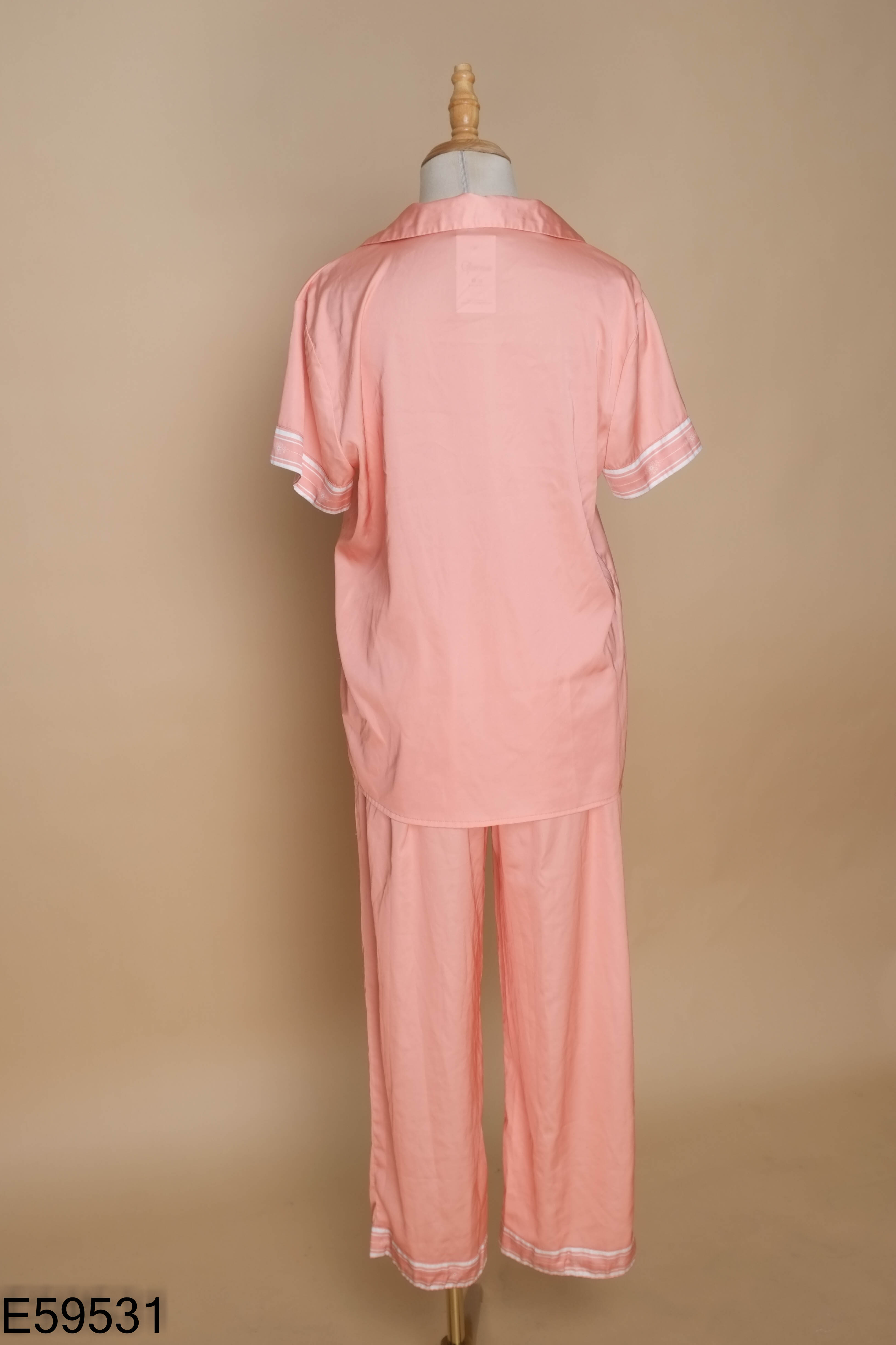 Set áo ngủ EMMY cam + quần dài