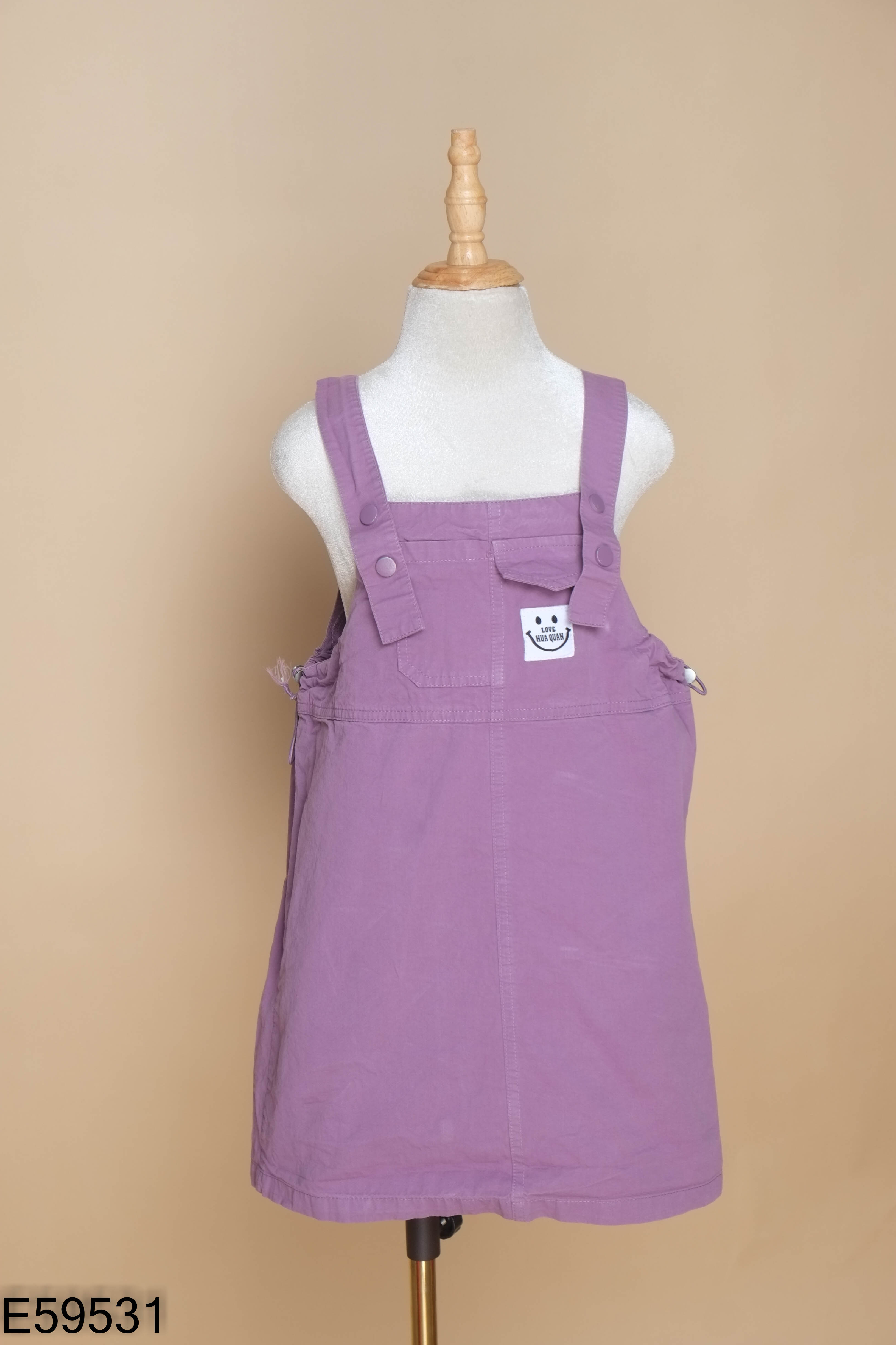 Váy yếm tím hai dây KID