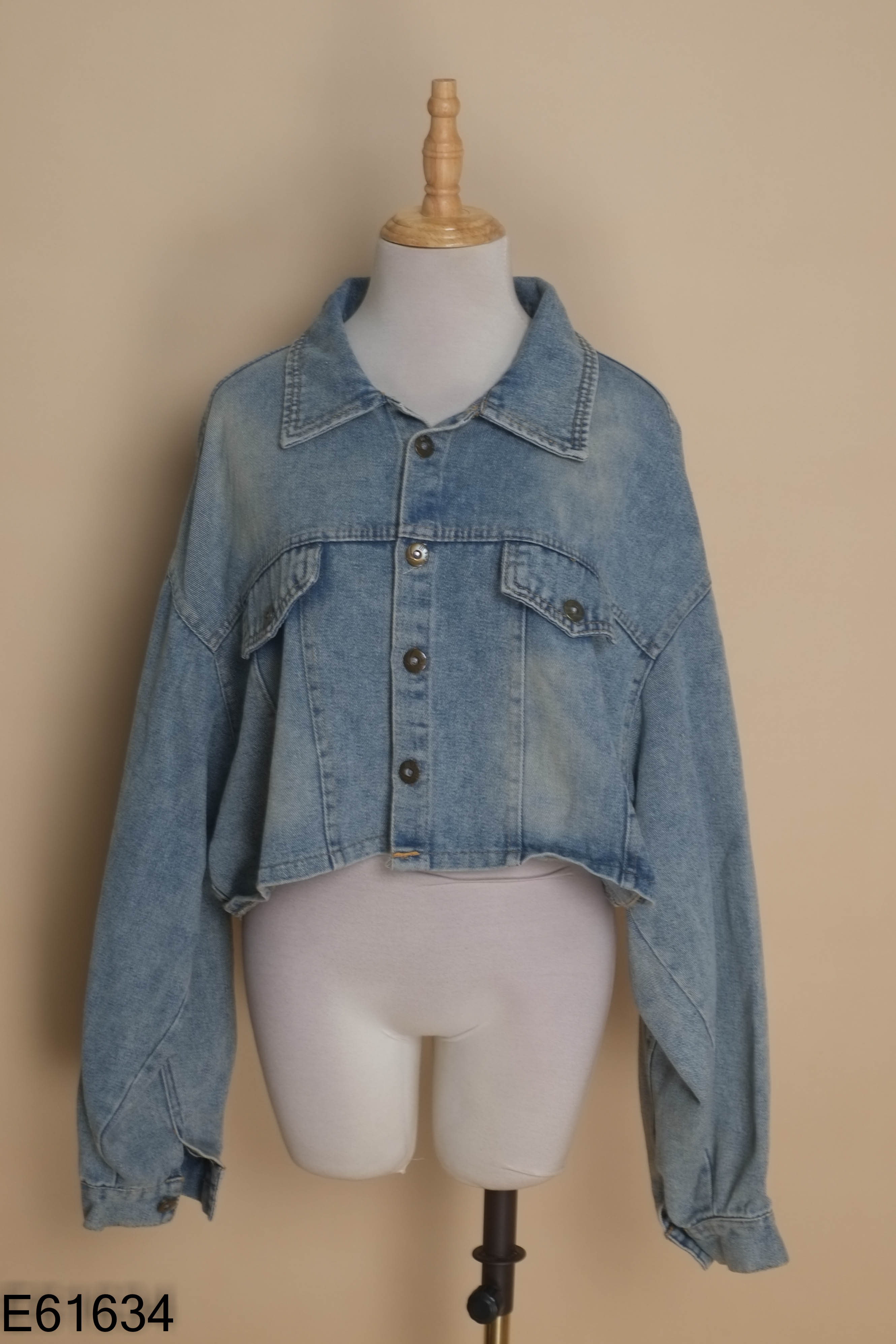 Áo khoác jeans xanh crotop