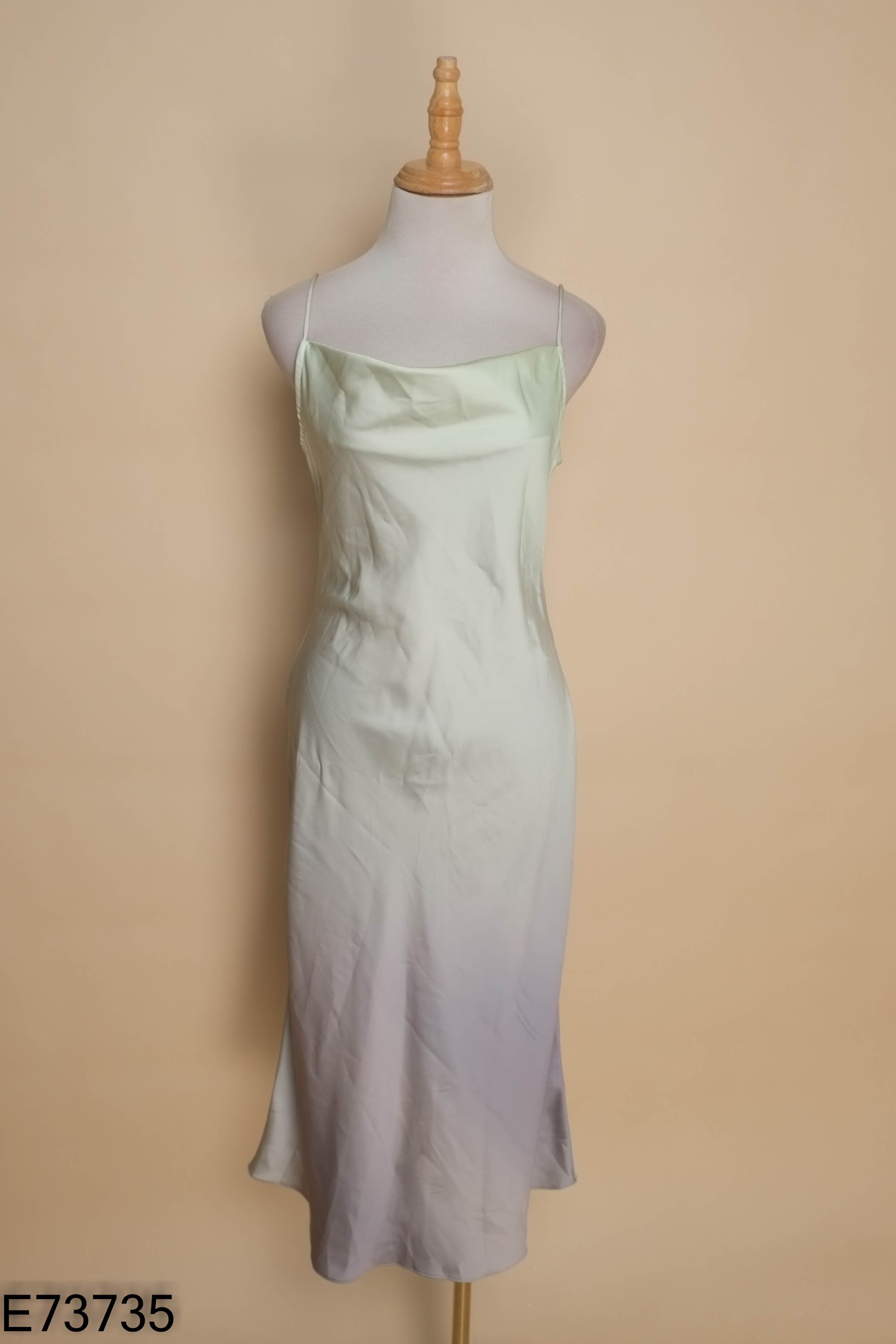 Váy hai dây IVY MODA xanh loang
