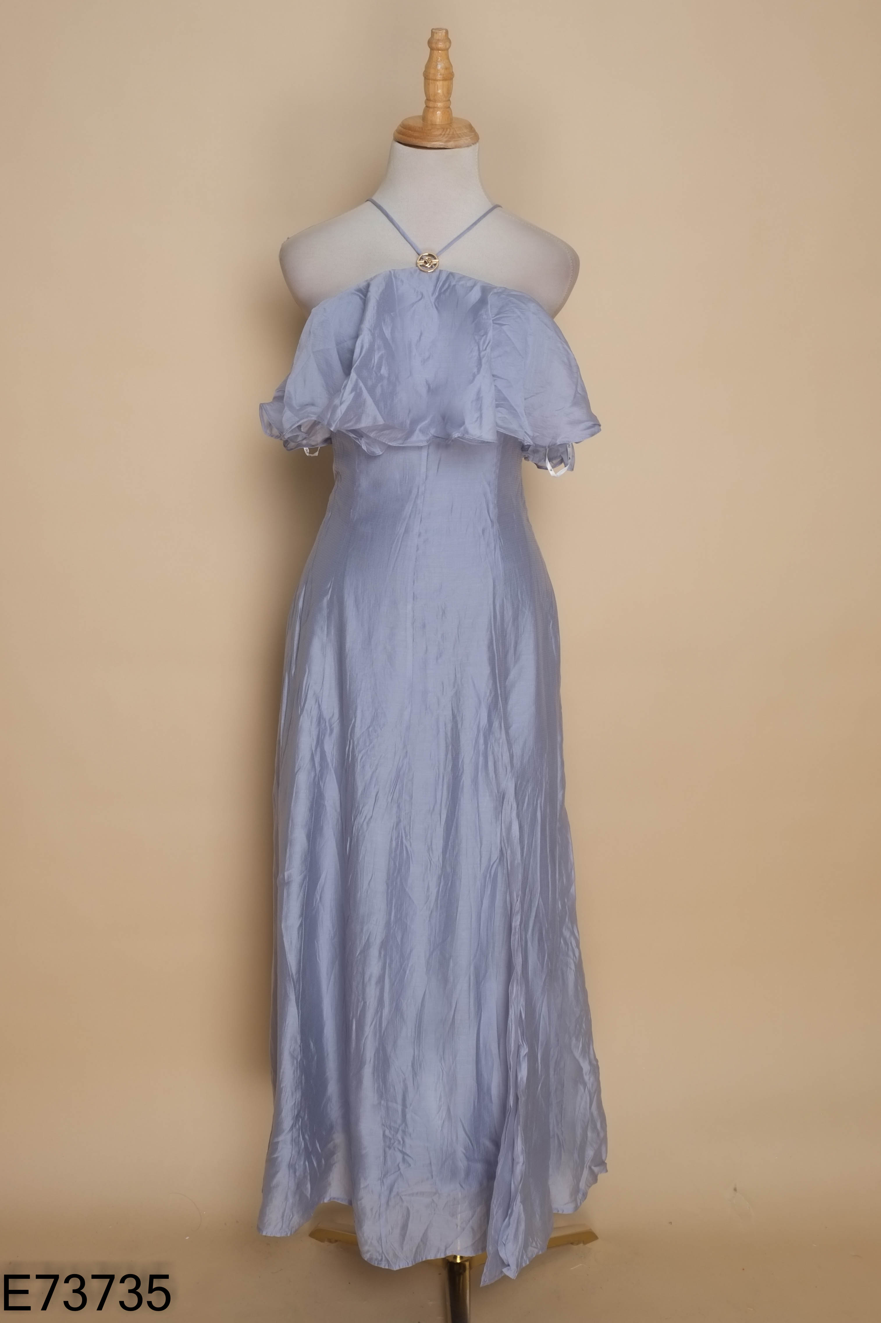 Váy xanh IVY MODA phối bèo