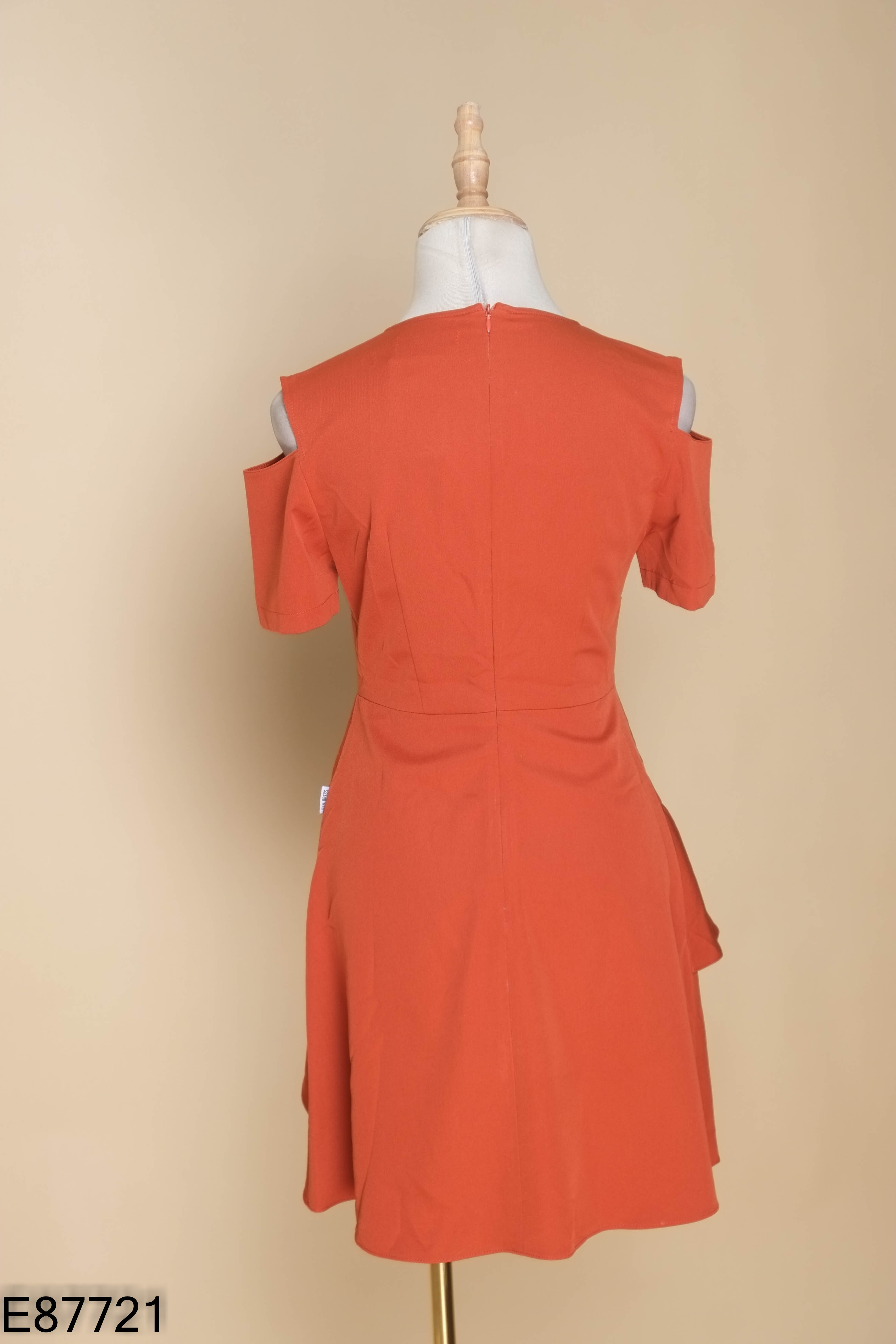 Váy nâu cam ELA DRESS đuôi cá