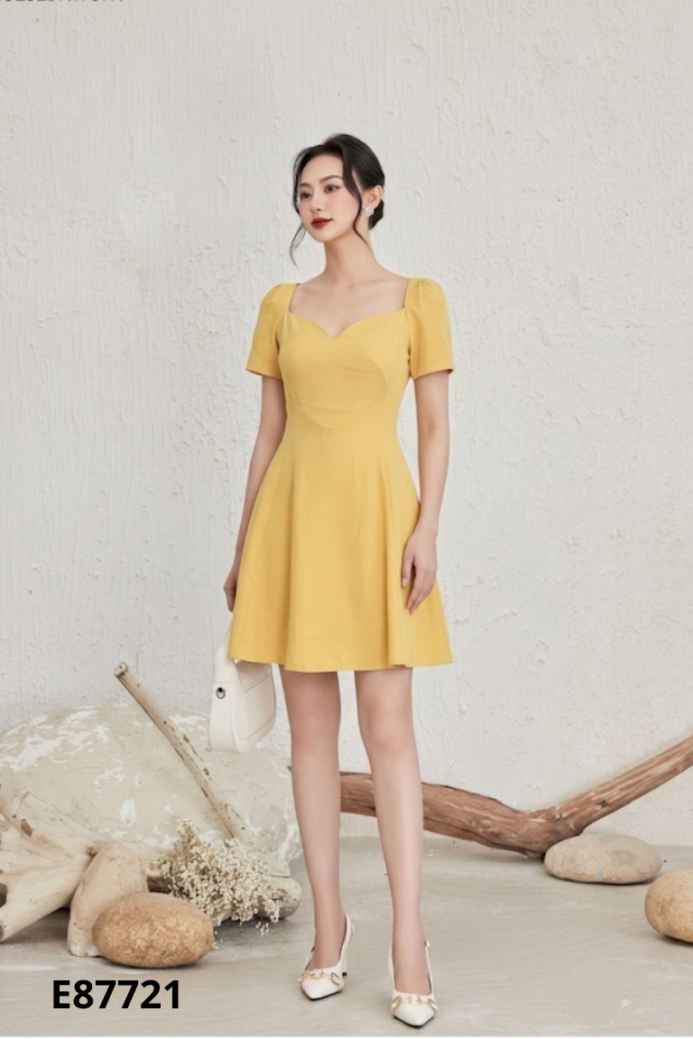 Váy vàng ELISE buộc cổ