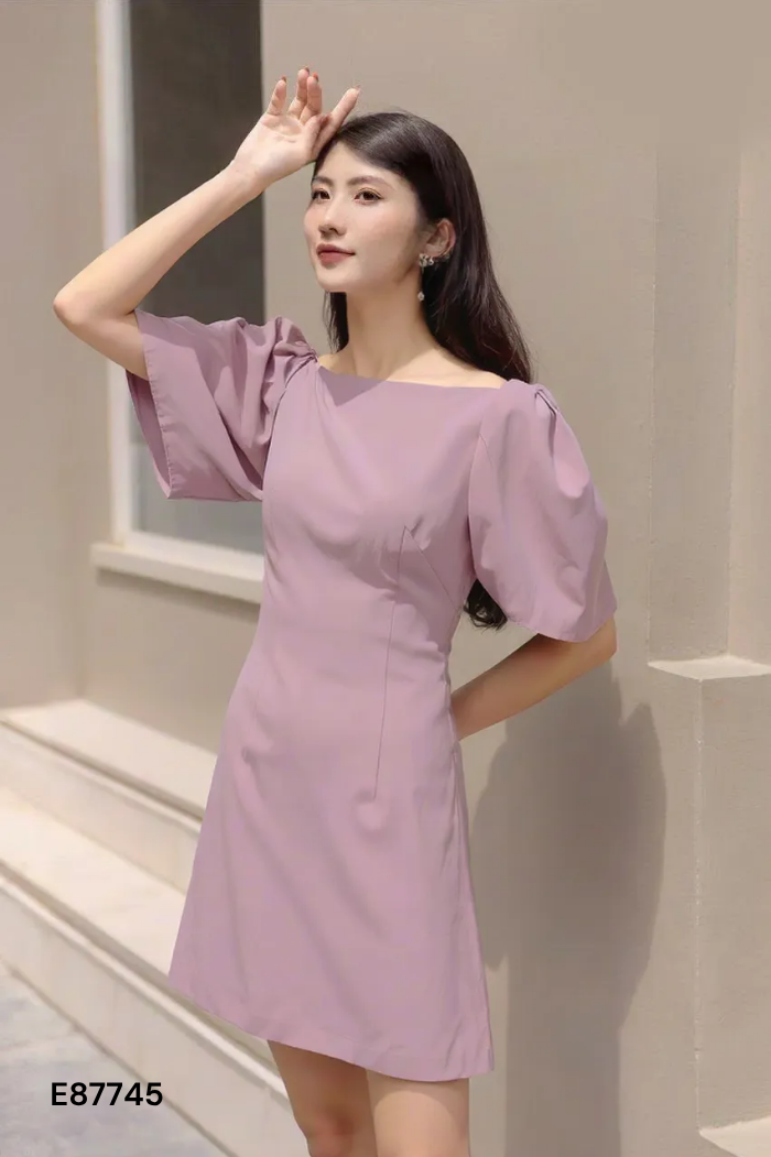 Váy ELA DRESS hồng trơn