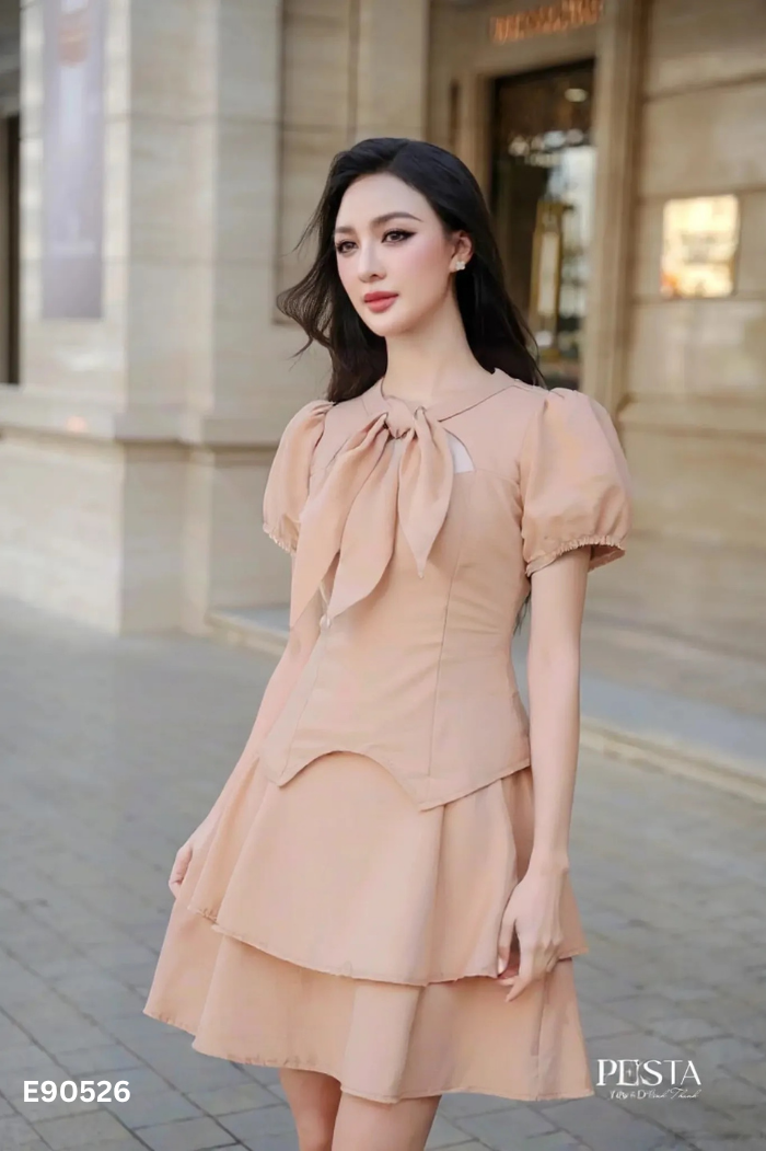 SET Áo nâu be + chân váy