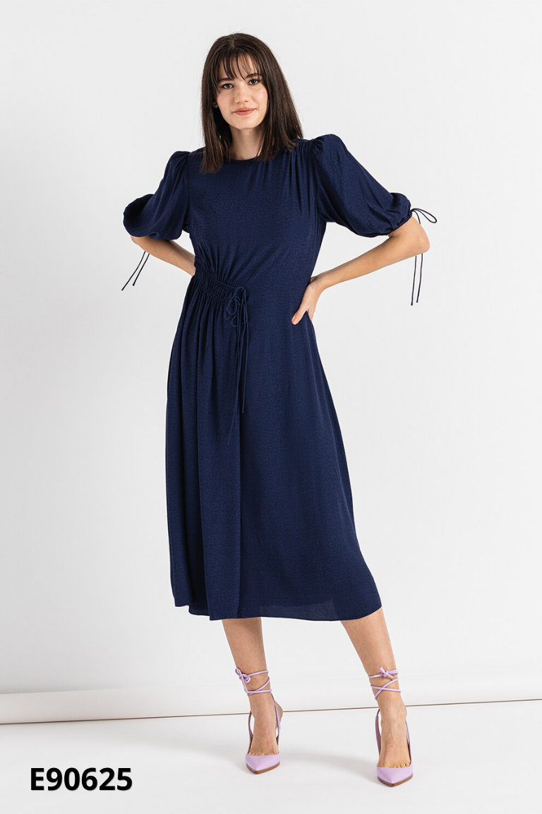 Váy xanh than TED BAKER rút eo