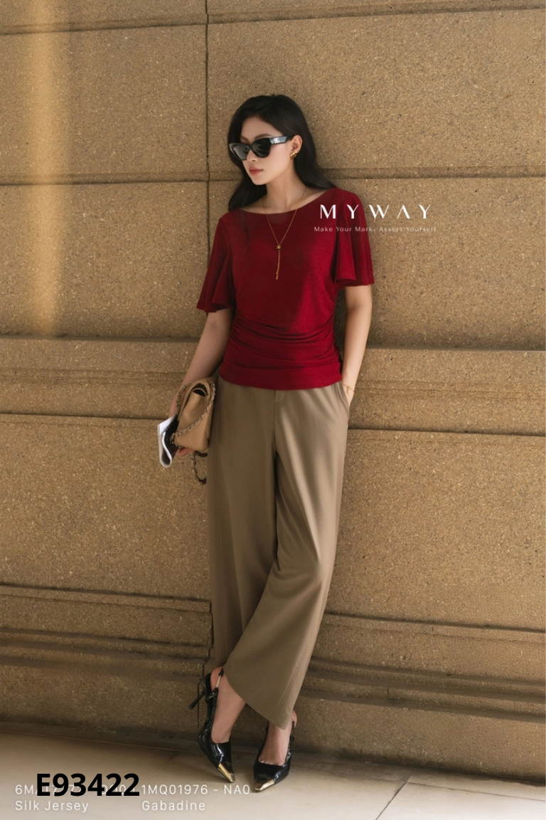 NEWTAG Áo thun kiểu đỏ MY WAY